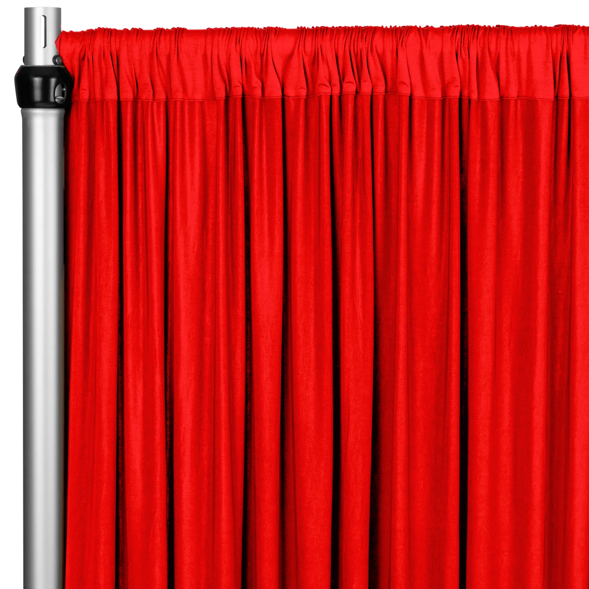 Spandex 4-way Stretch Backdrop Drape Curtain 16ft H x 60" W - Red