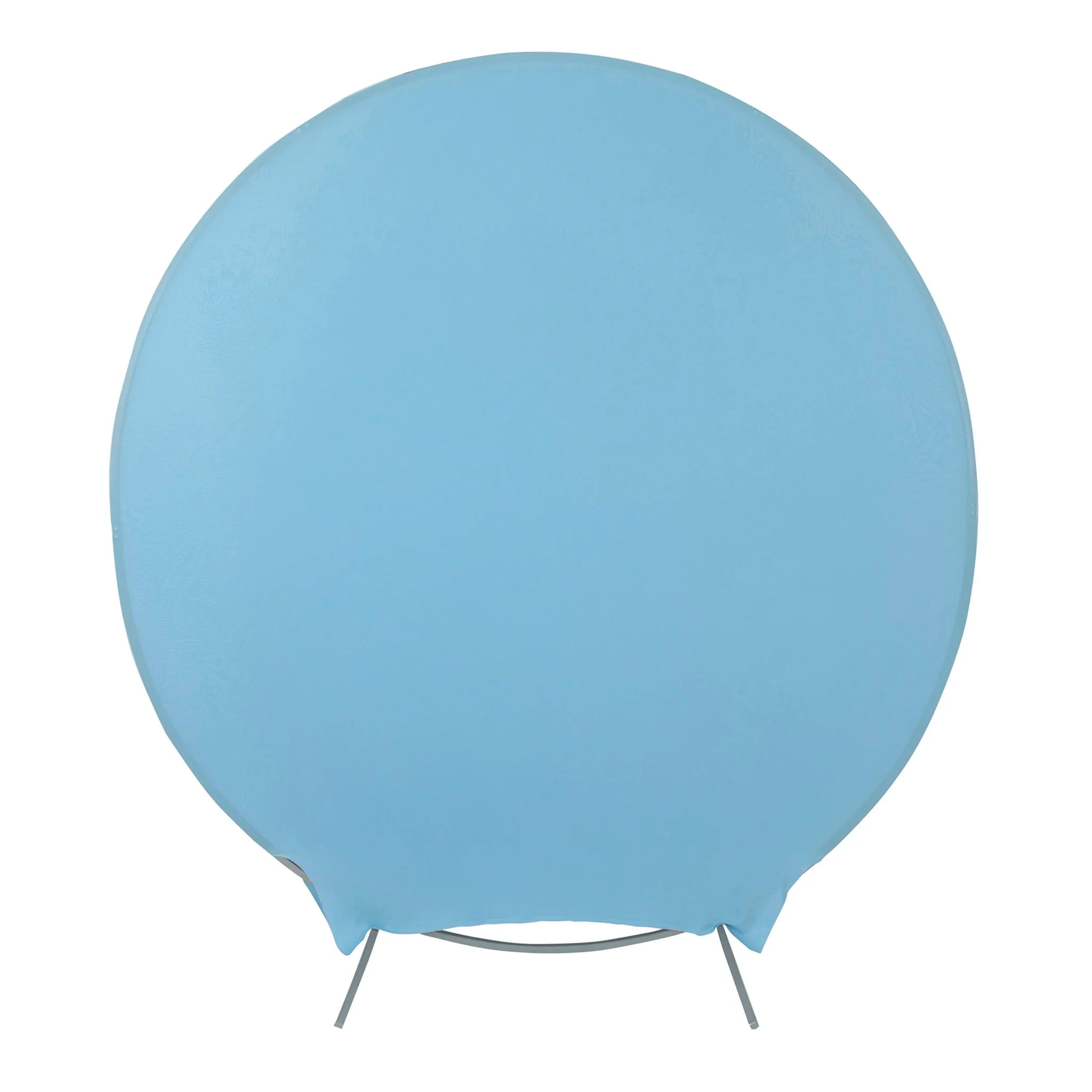 Spandex Arch Cover for Round 7.5 ft Wedding Arch Stand  - Baby Blue