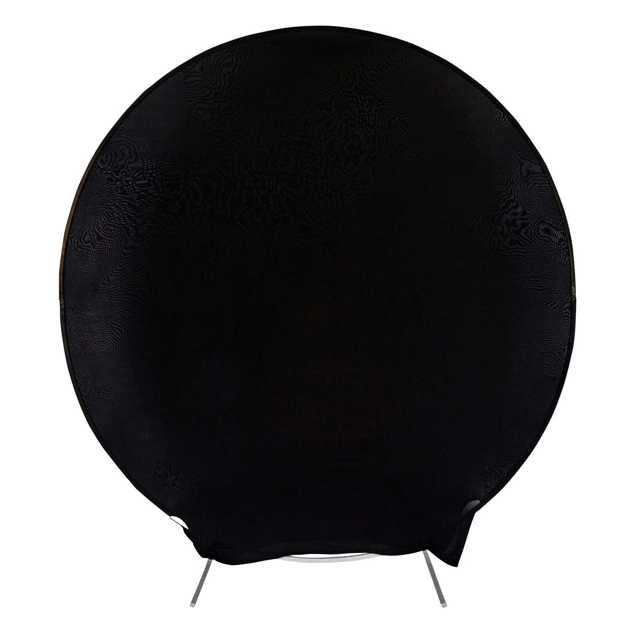 Spandex Arch Cover for Round 7.5 ft Wedding Arch Stand  - Black