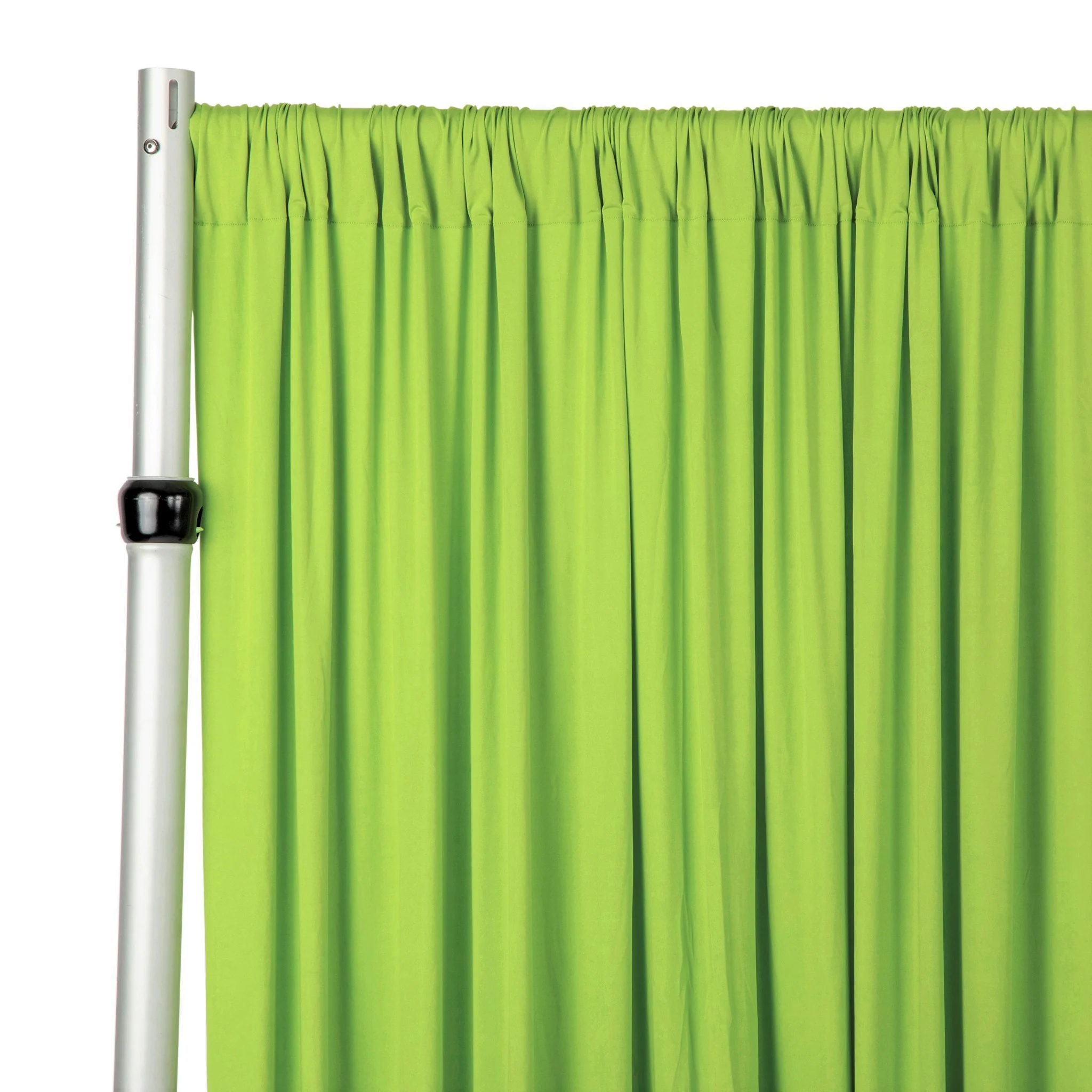 Spandex 4-way Stretch Backdrop Drape Curtain 10ft H x 60" W - Apple Green