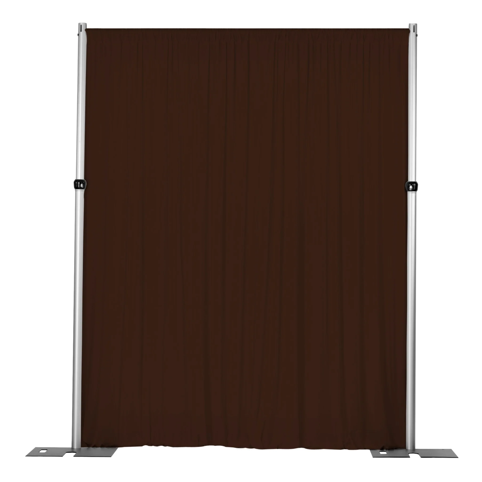 Spandex 4-way Stretch Backdrop Drape Curtain 10ft H x 60" W - Chocolate - Image 3