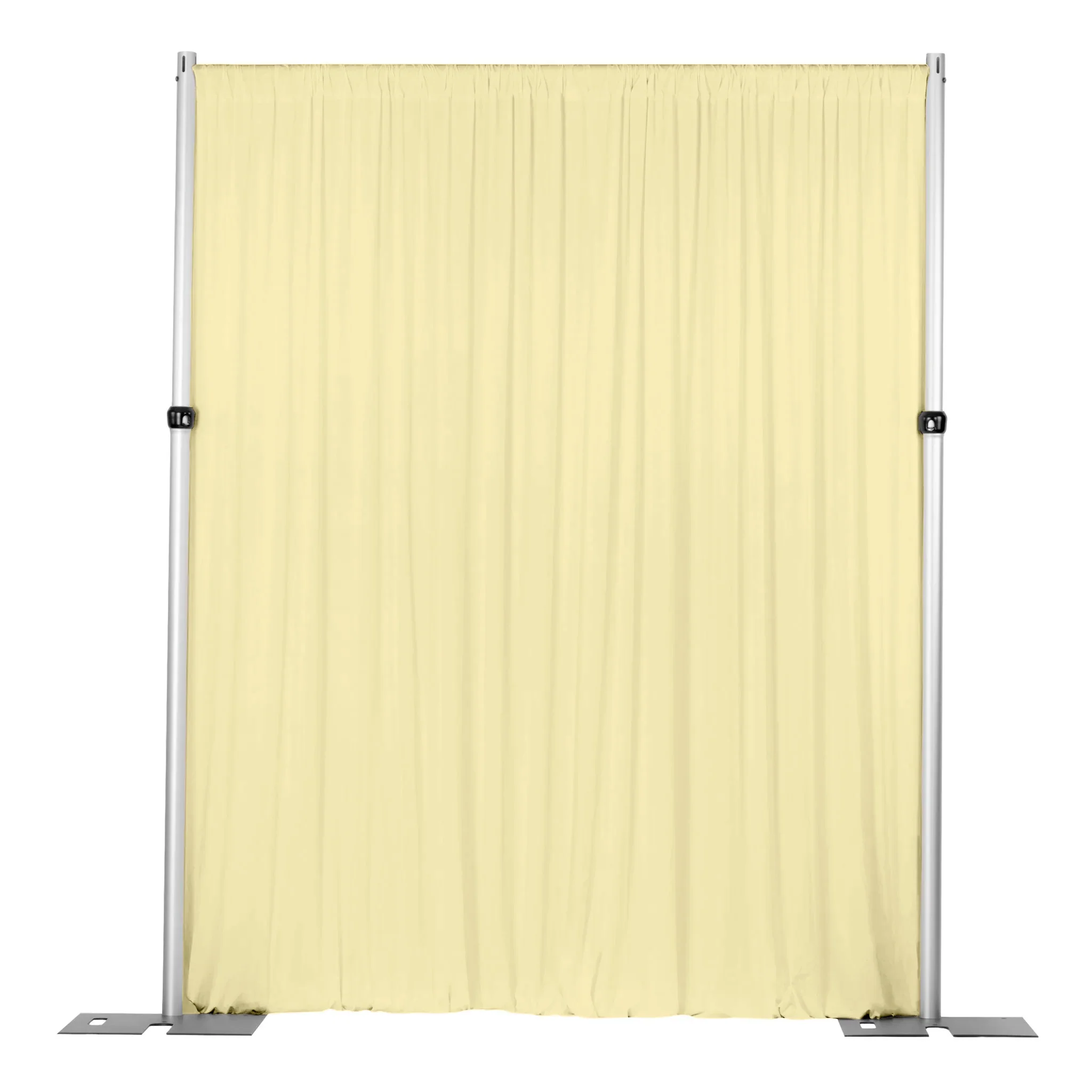 Spandex 4-way Stretch Backdrop Drape Curtain 10ft H x 60" W - Pastel Yellow - Image 3