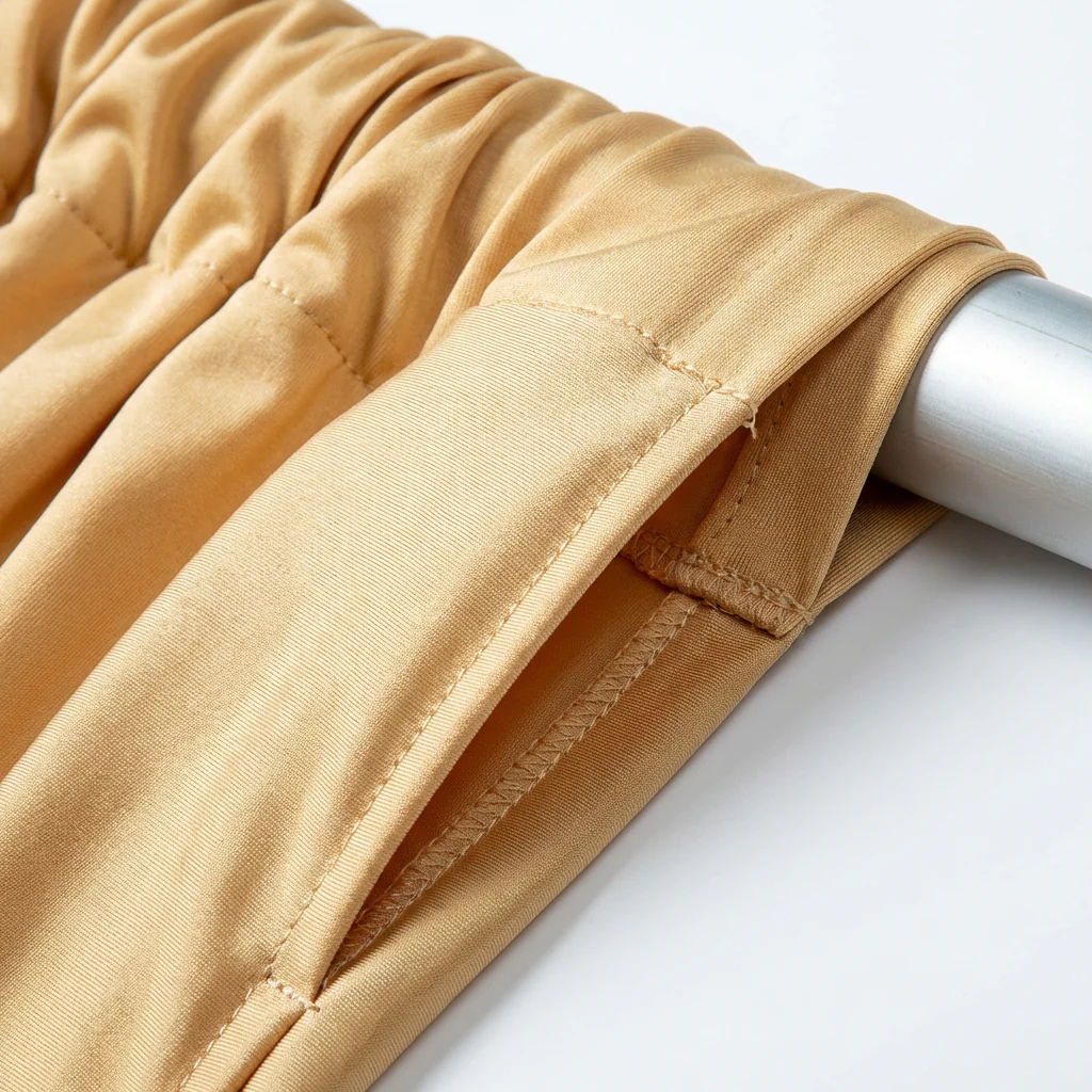 Spandex 4-way Stretch Backdrop Drape Curtain 12ft H x 60" W - Champagne - Image 6