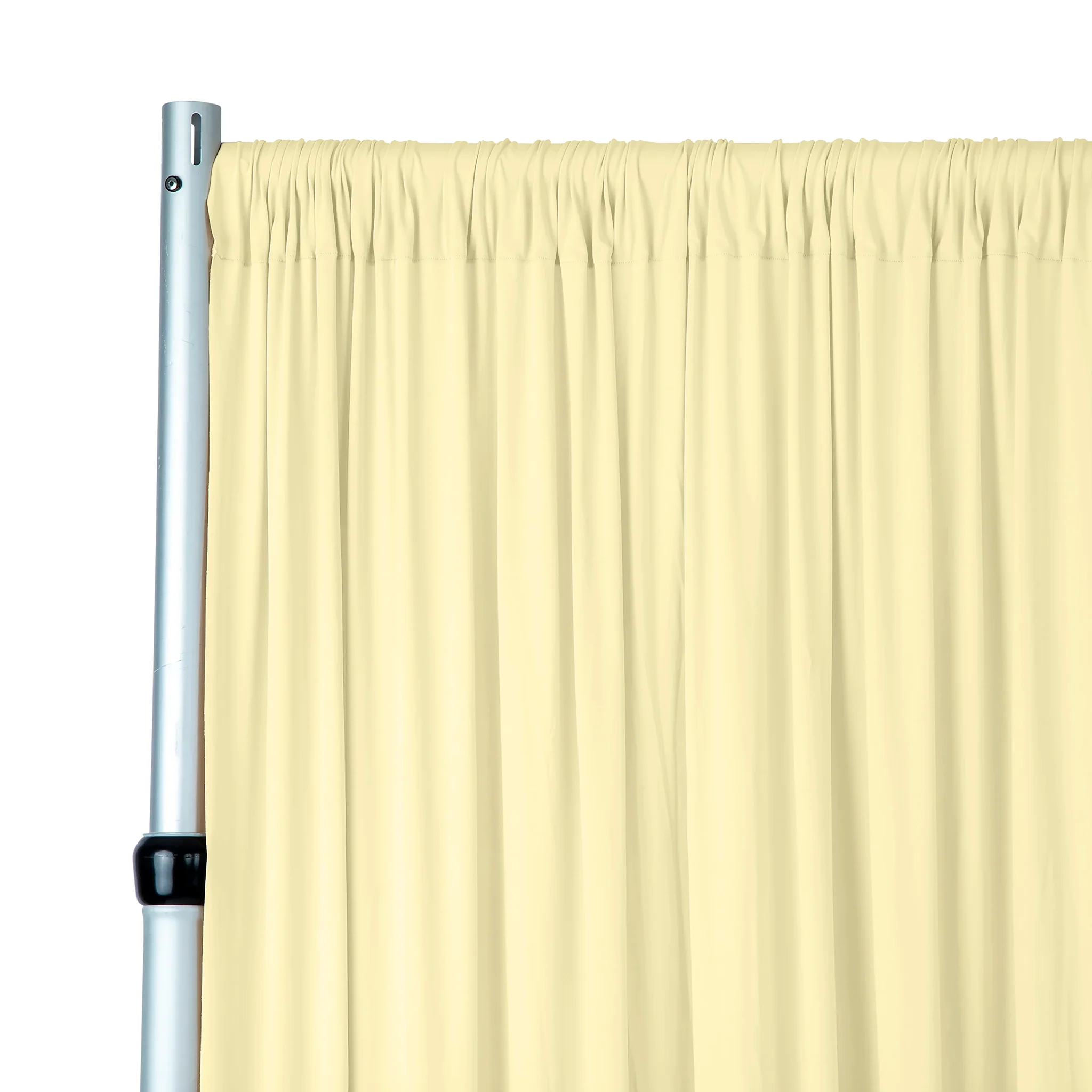 Spandex 4-way Stretch Backdrop Drape Curtain 12ft H x 60" W - Pastel Yellow