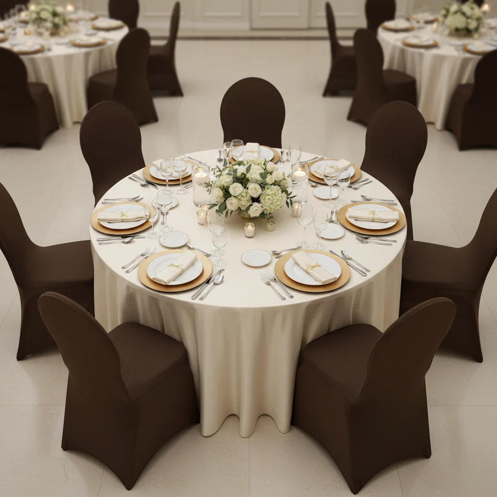 Spandex Banquet Chair Cover - Chocolate Brown - Image 5