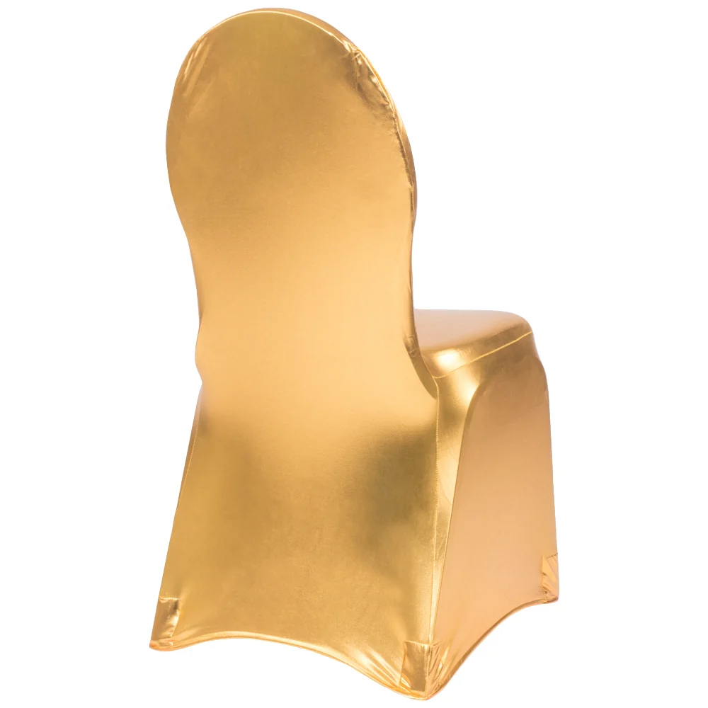 Spandex Banquet Chair Cover - Metallic Gold - Image 2