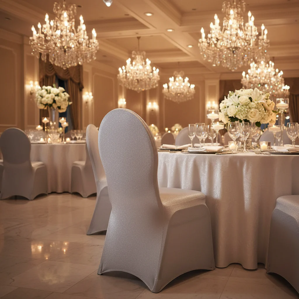 Spandex Banquet Chair Cover - Silver - Image 4