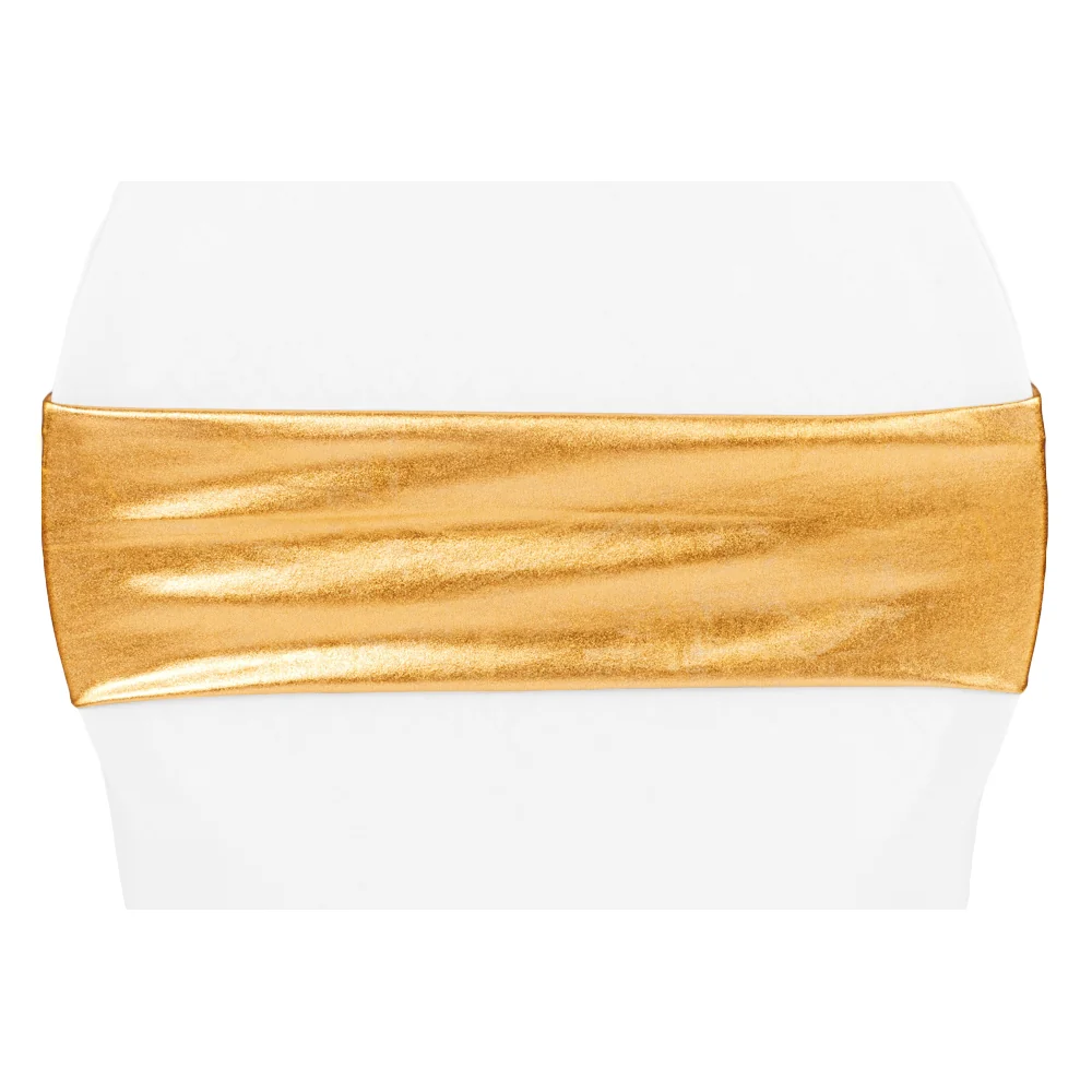 Spandex Chair Band - Metallic Gold