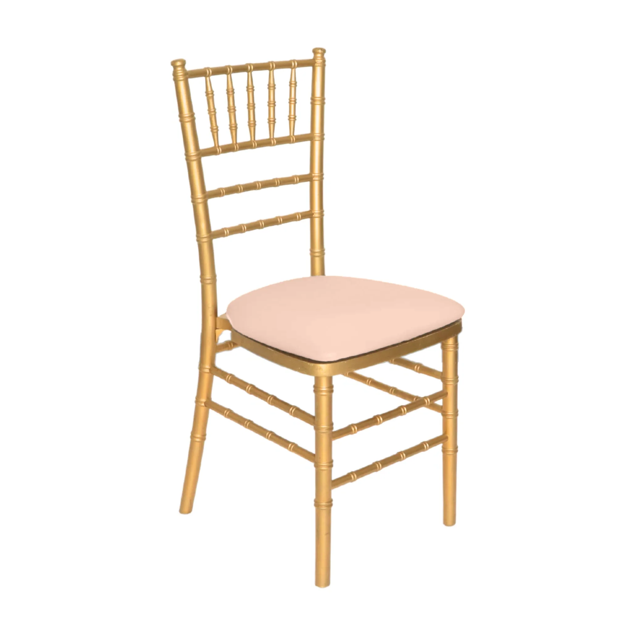 5 pcs/pk Spandex Chiavari Seat Pad Cover - Blush/Rose Gold
