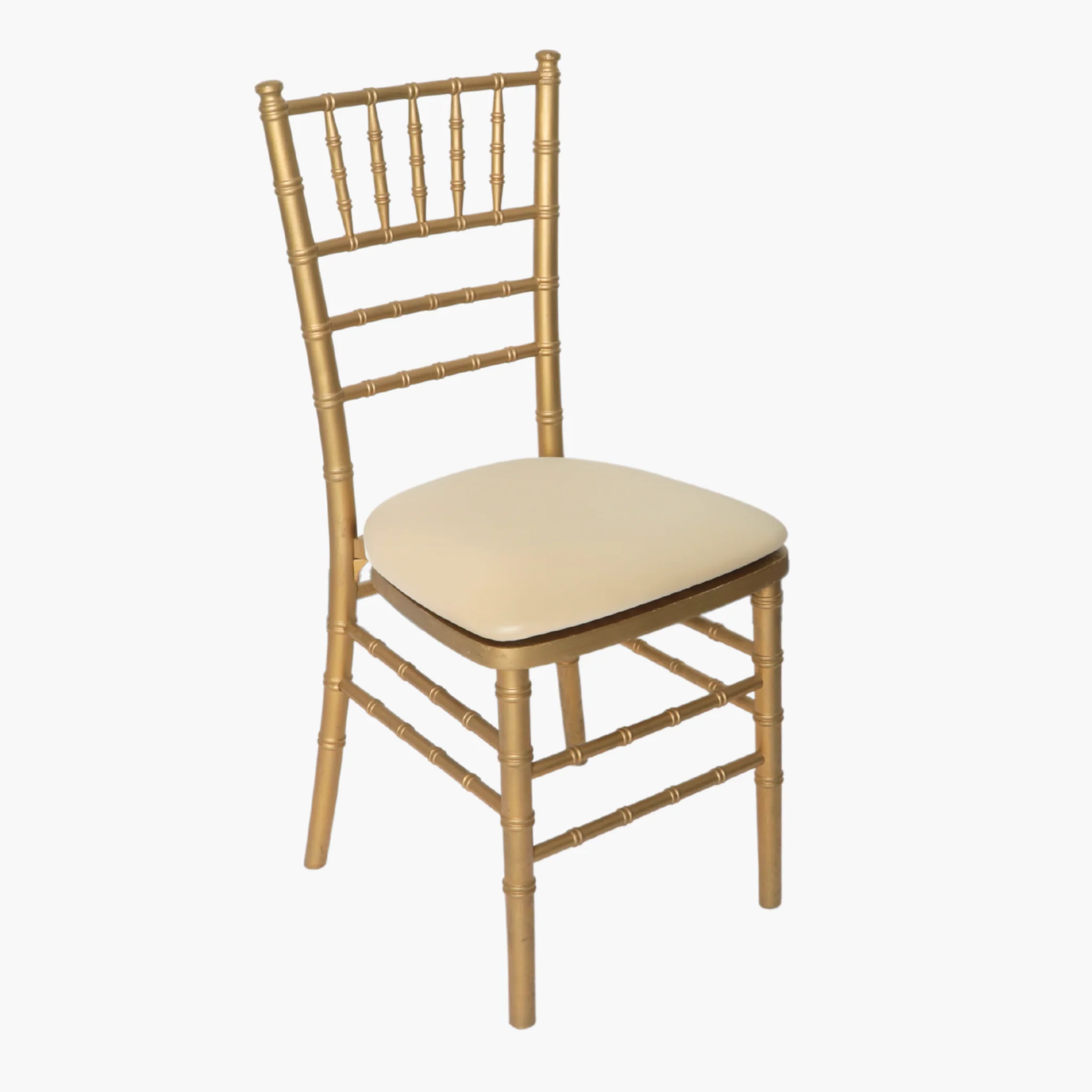 5 pcs/pk Spandex Chiavari Seat Pad Cover - Champagne