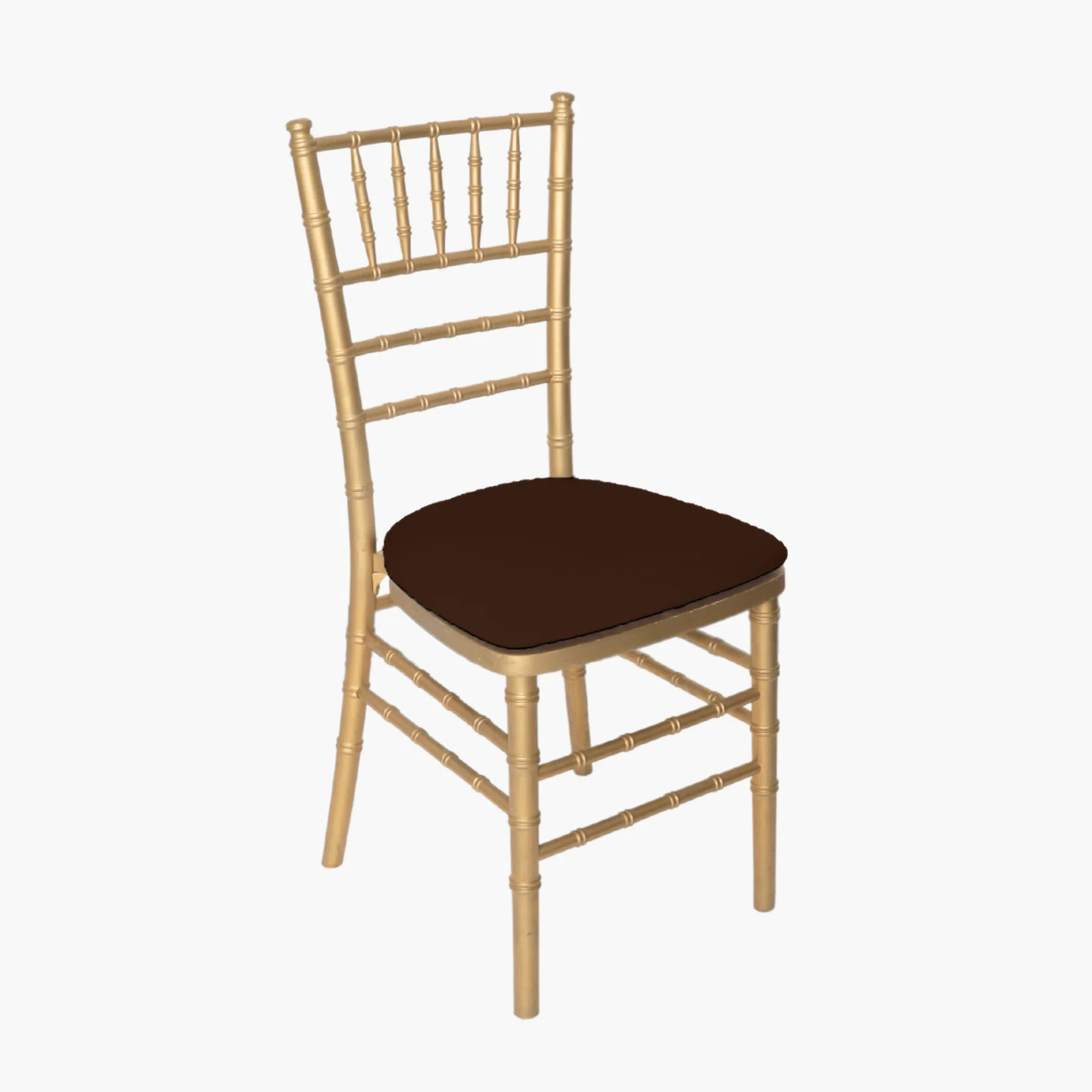 5 pcs/pk Spandex Chiavari Seat Pad Cover - Chocolate