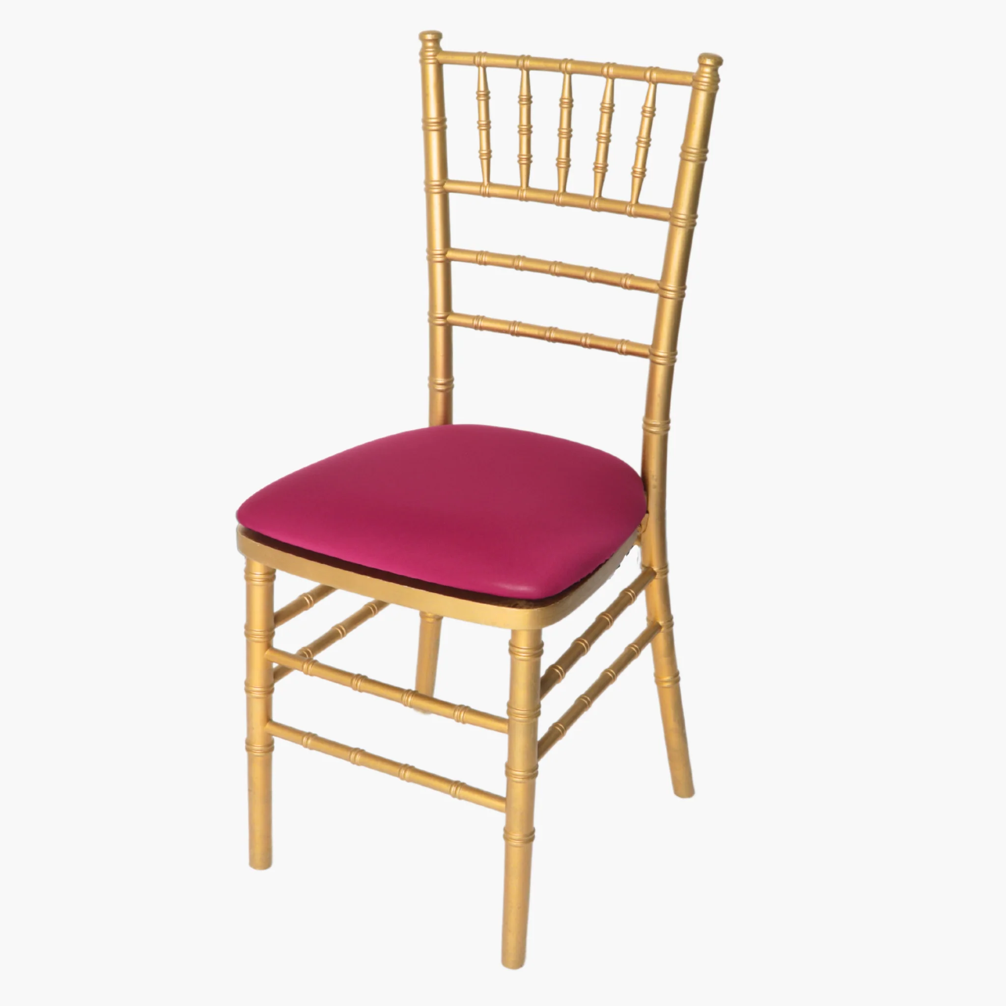 5 pcs/pk Spandex Chiavari Seat Pad Cover - Fuchsia - Image 2