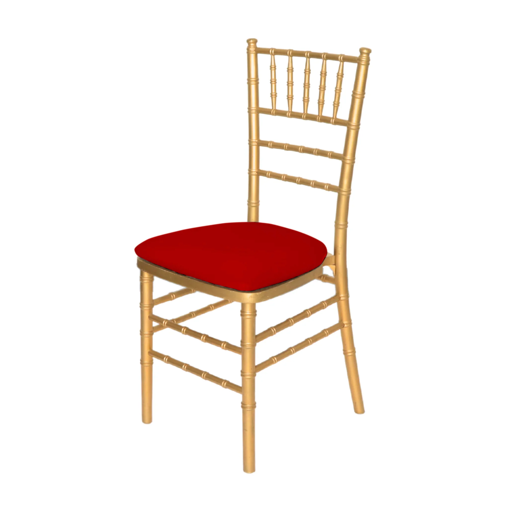 5 pcs/pk Spandex Chiavari Seat Pad Cover - Red - Image 2