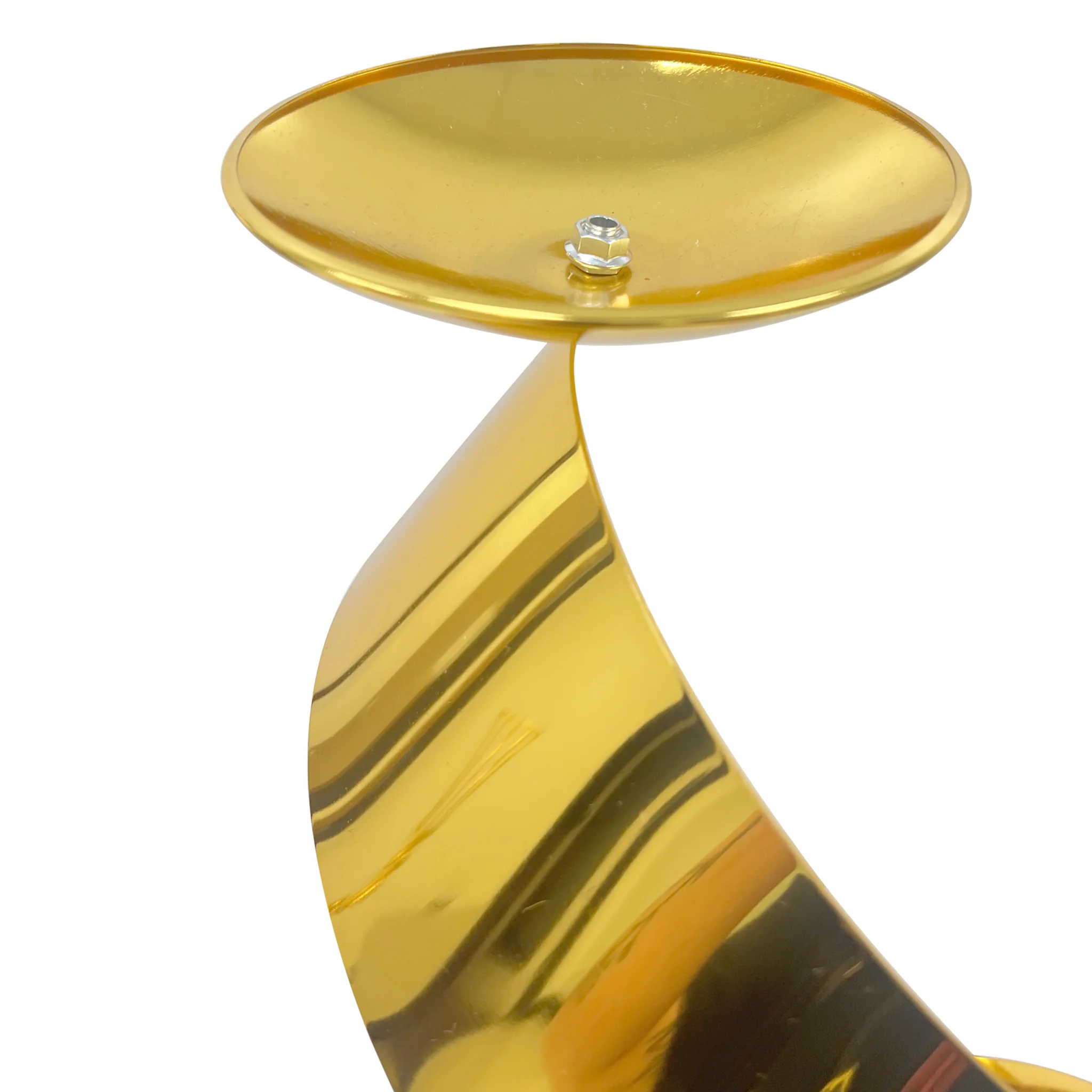Spiral Ribbon Floral Centerpiece Stand - Gold - Image 2