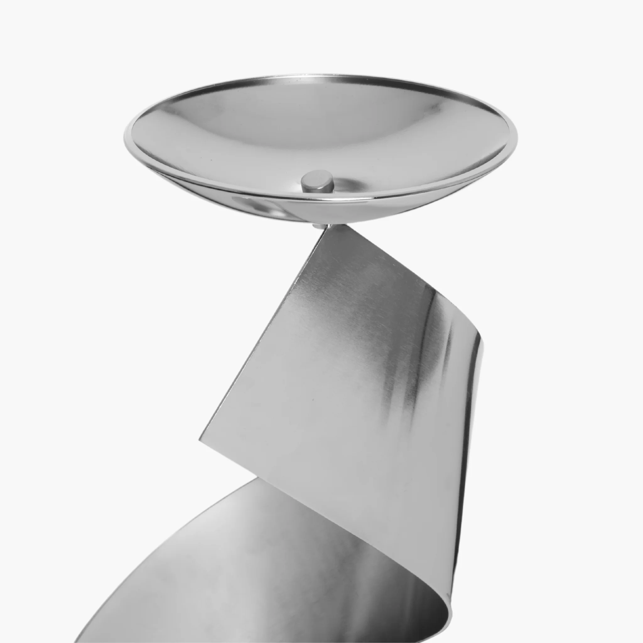 Spiral Ribbon Floral Centerpiece Stand - Silver - Image 2