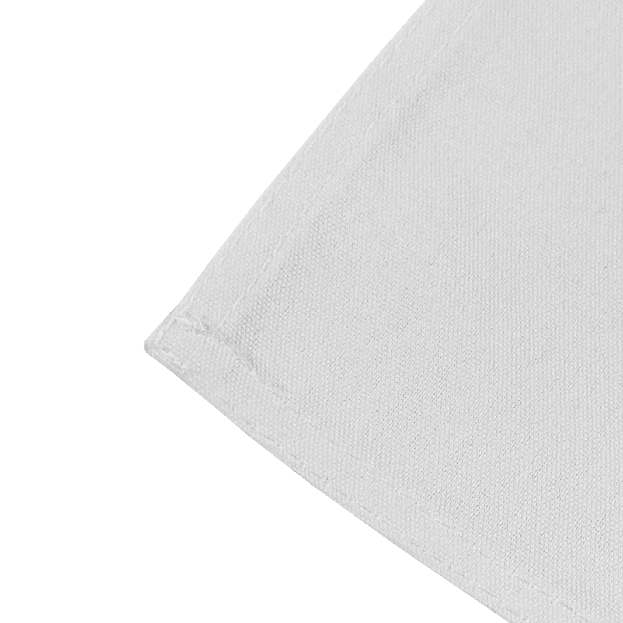 5 pcs/pk Premium Spun Polyester Napkin 20"x20" - White - Image 4