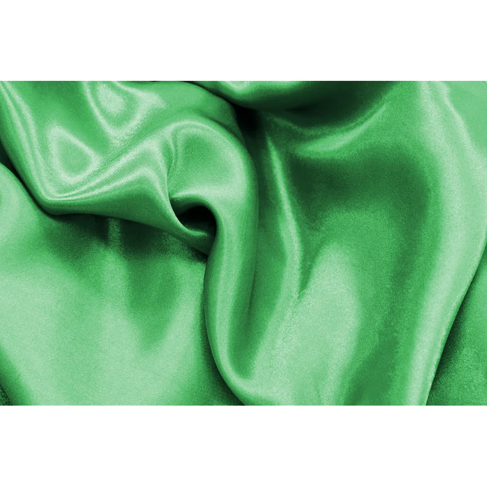 Square 72" Satin Table Overlay - Kelly Green - Image 2
