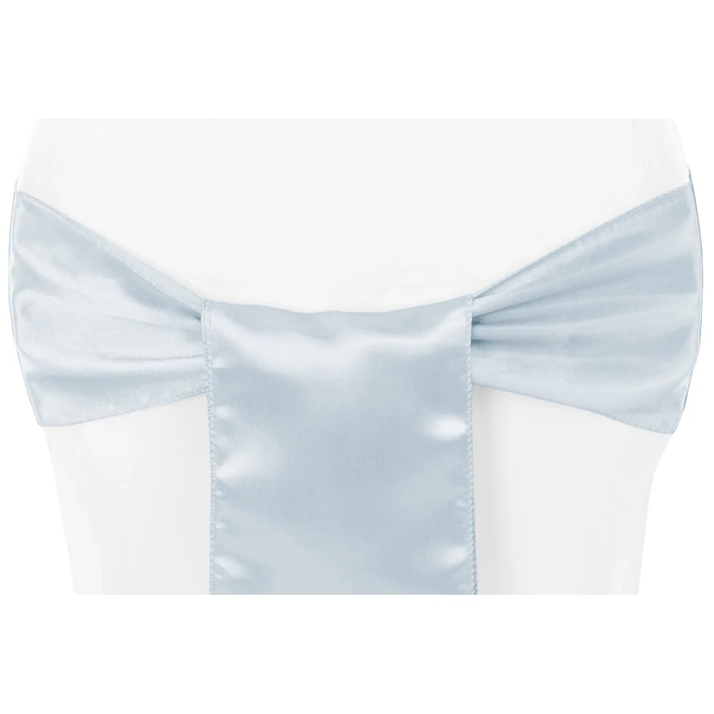 Standard Satin Chair Sash - Dusty Blue