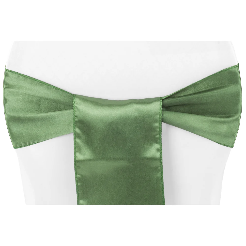Standard Satin Chair Sash - Willow Green