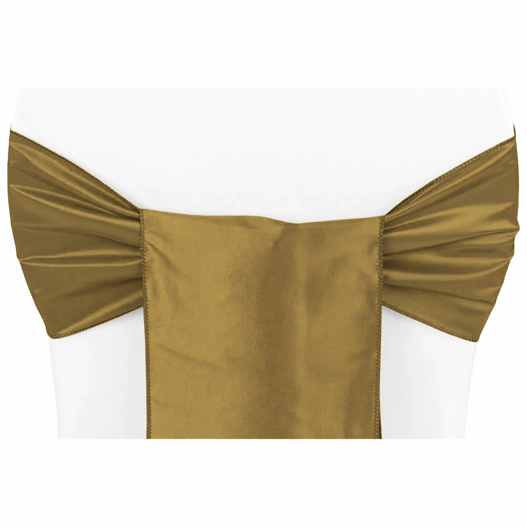 Taffeta Chair Sash/Tie - Gold
