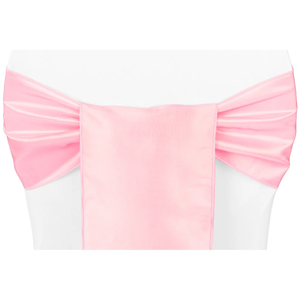 Taffeta Chair Sash/Tie - Pink