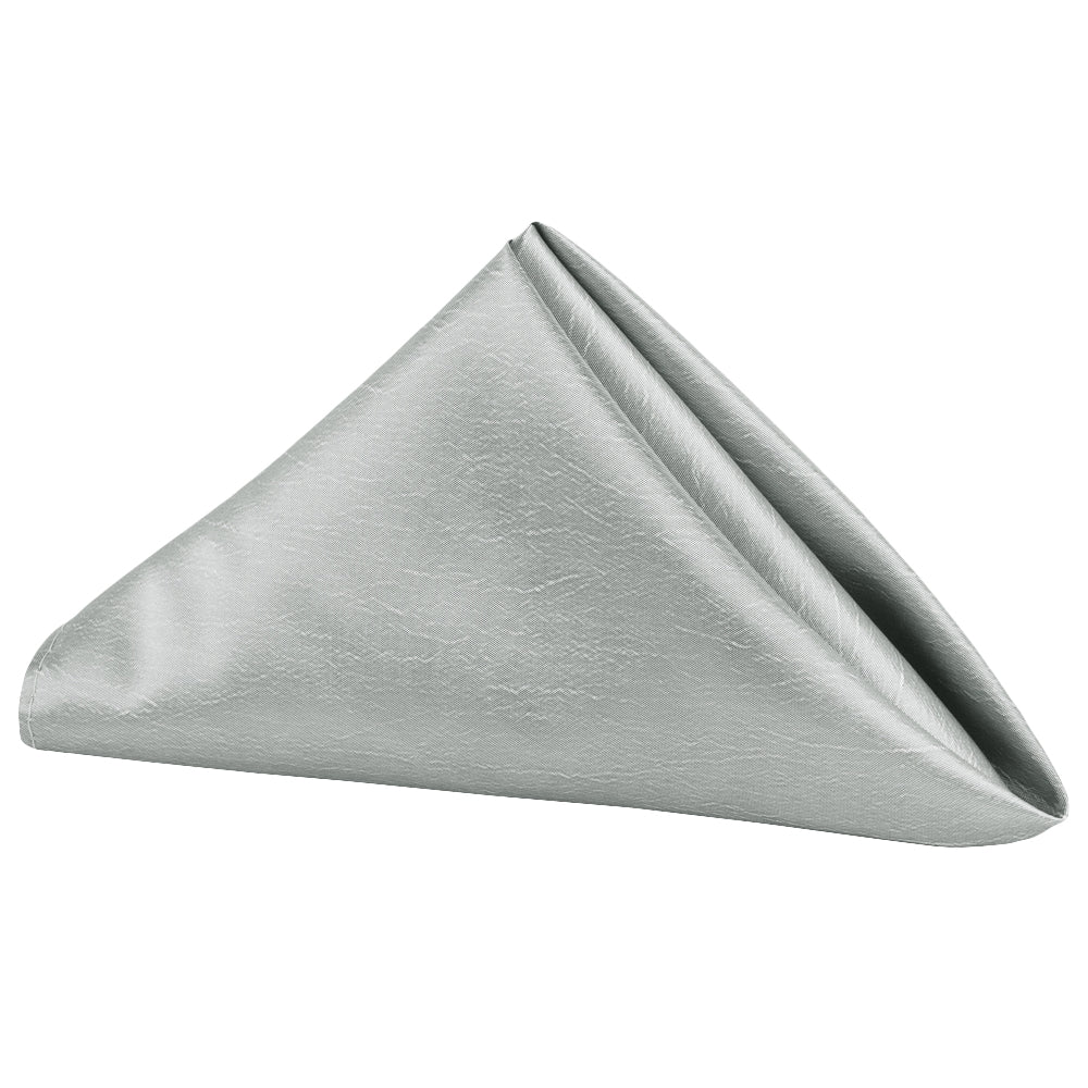 Taffeta Napkin 20"x20" - Gray/Silver