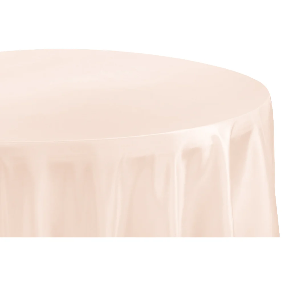 Taffeta Tablecloth 120" Round - Blush/Rose Gold - Image 2