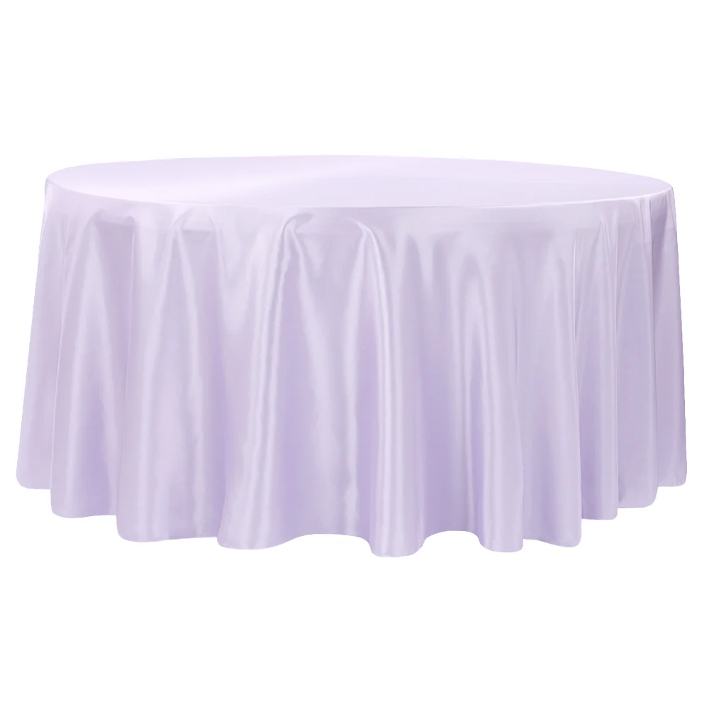 Taffeta Tablecloth 120" Round - Lavender