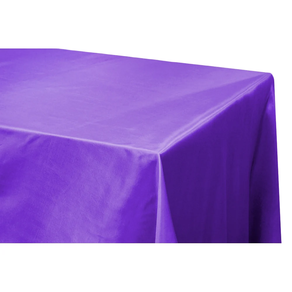 Taffeta Tablecloth 90"x132" Rectangular - Purple