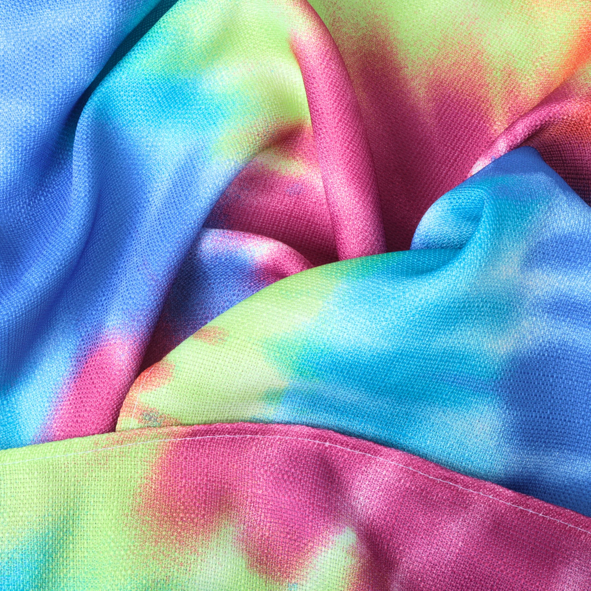 Tie-Dye Polyester 90"x132" Rectangular Tablecloth - Image 2