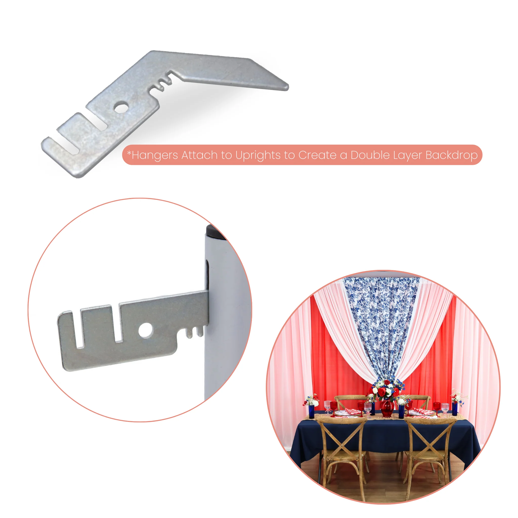 Valance Hanger 3" (2 pcs/set) - Image 2