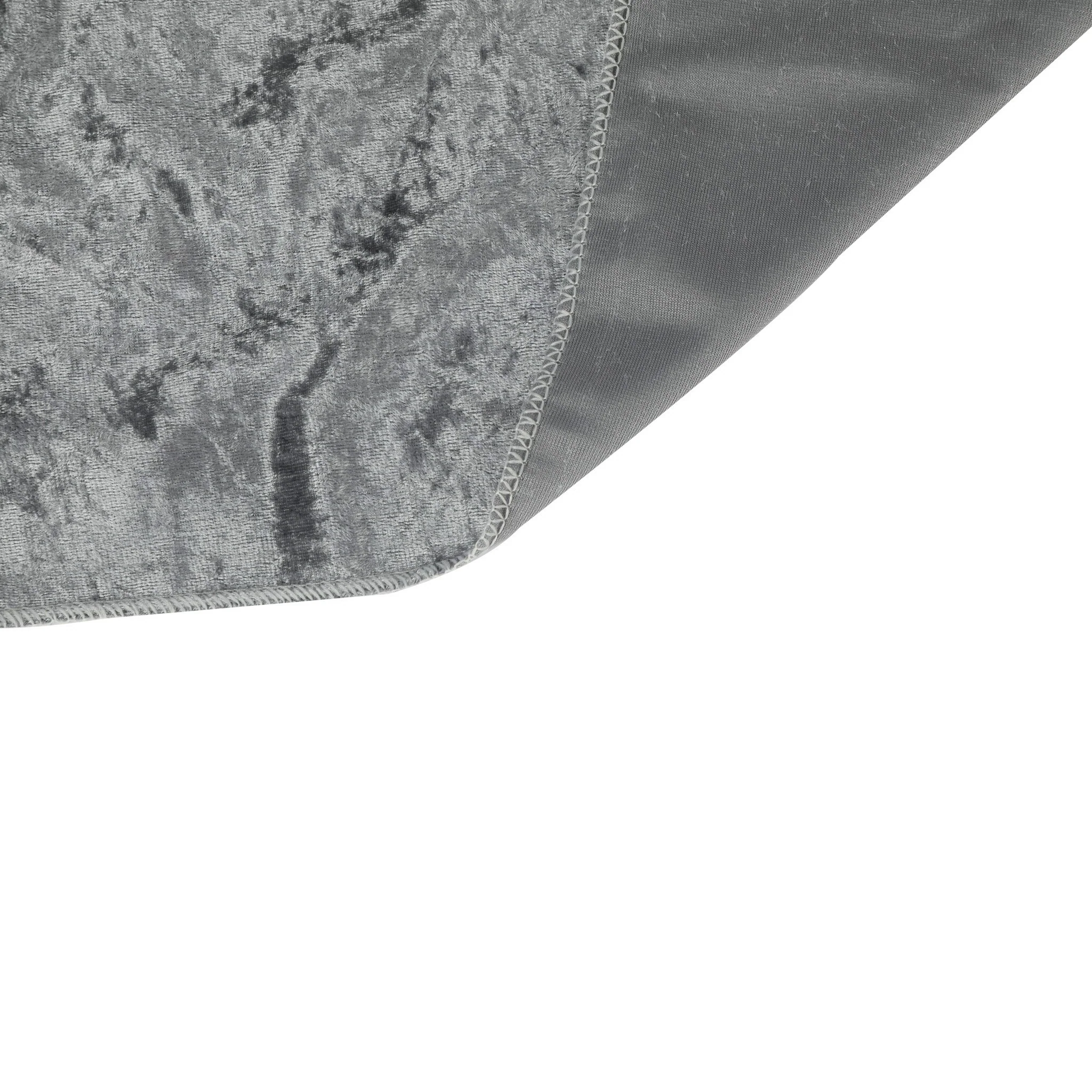 Velvet 10ft H x 52" W Drape/Backdrop Curtain Panel - Charcoal - Image 3