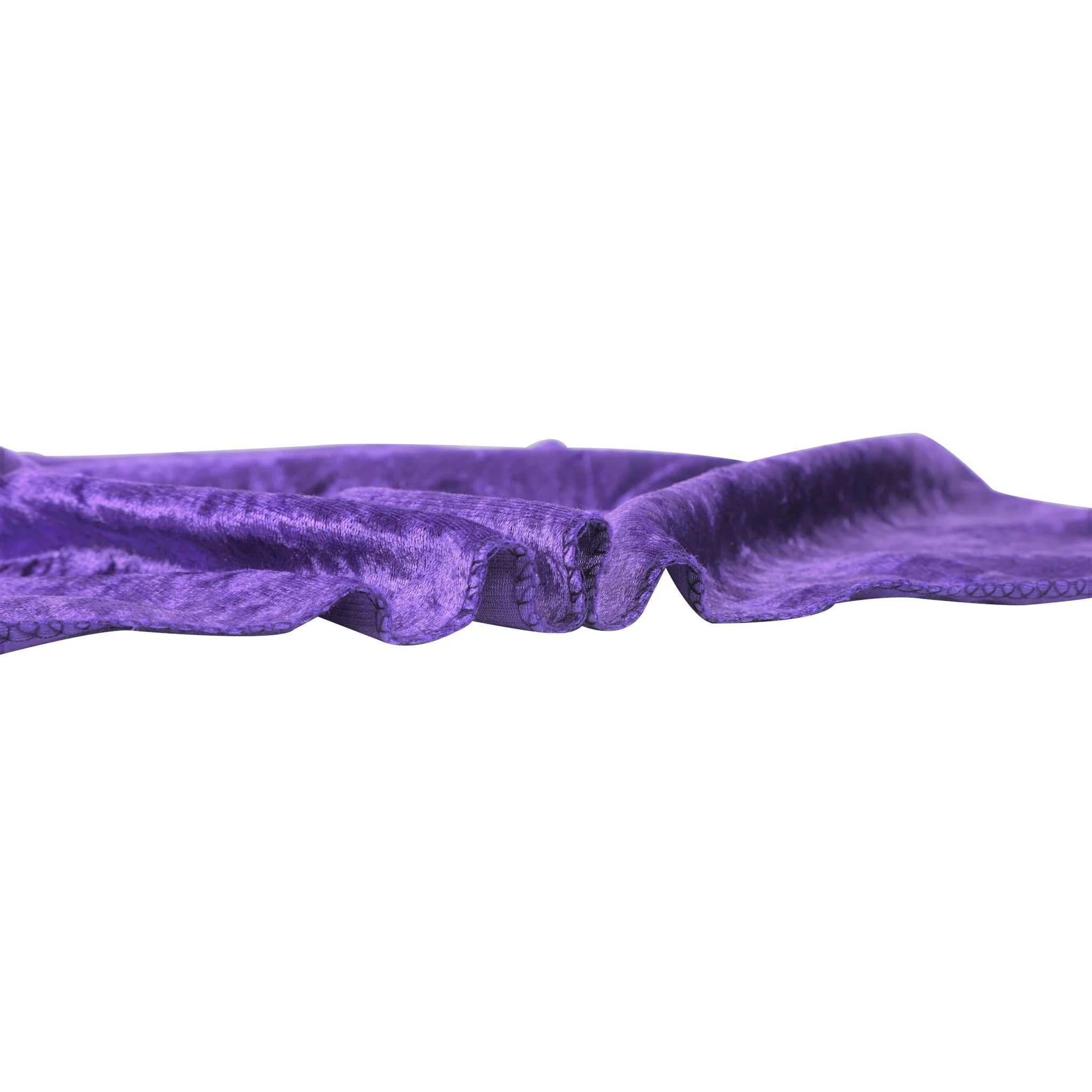 Velvet 10ft H x 52" W Drape/Backdrop Curtain Panel - Purple - Image 5