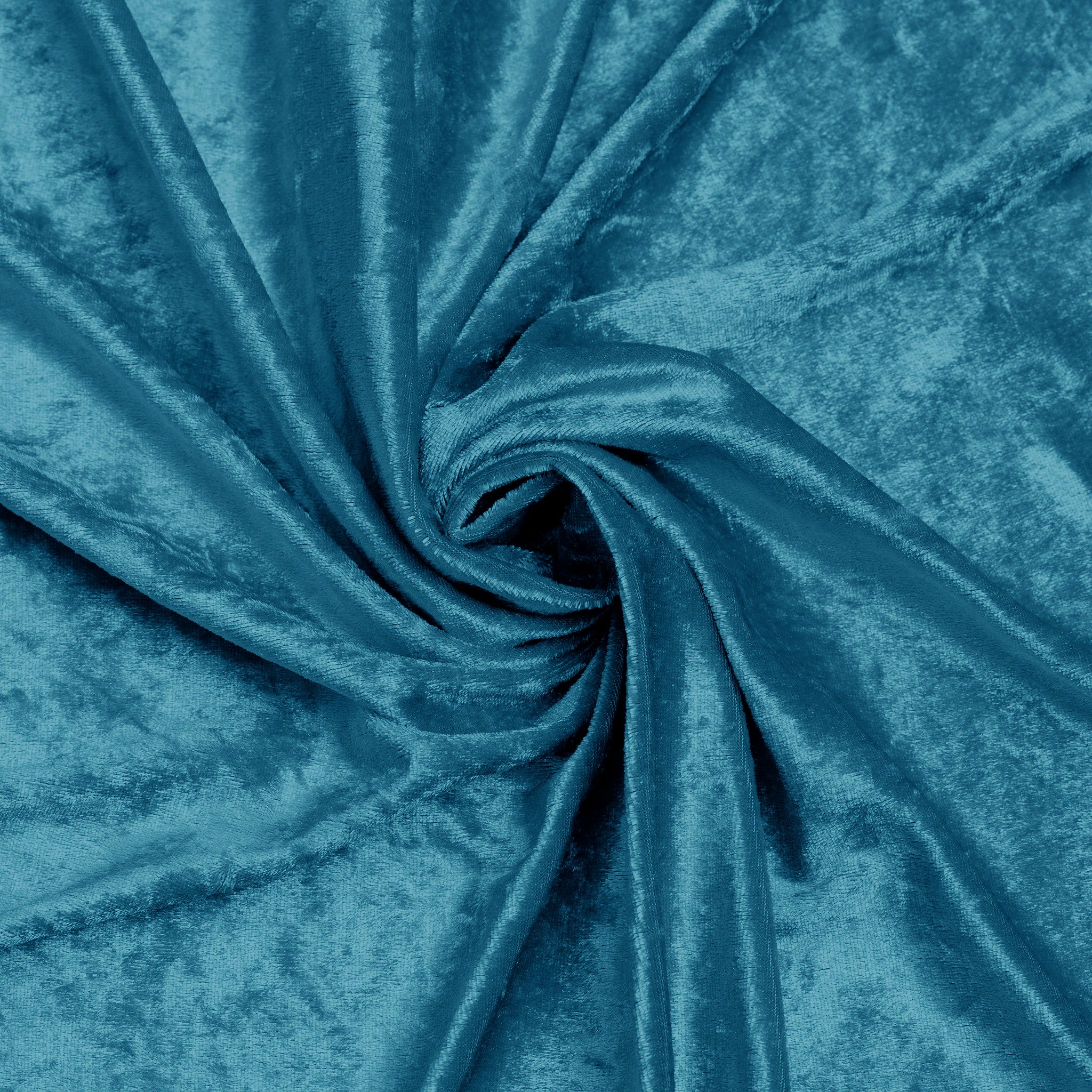 Velvet 120" Round Tablecloth - Peacock Teal - Image 5