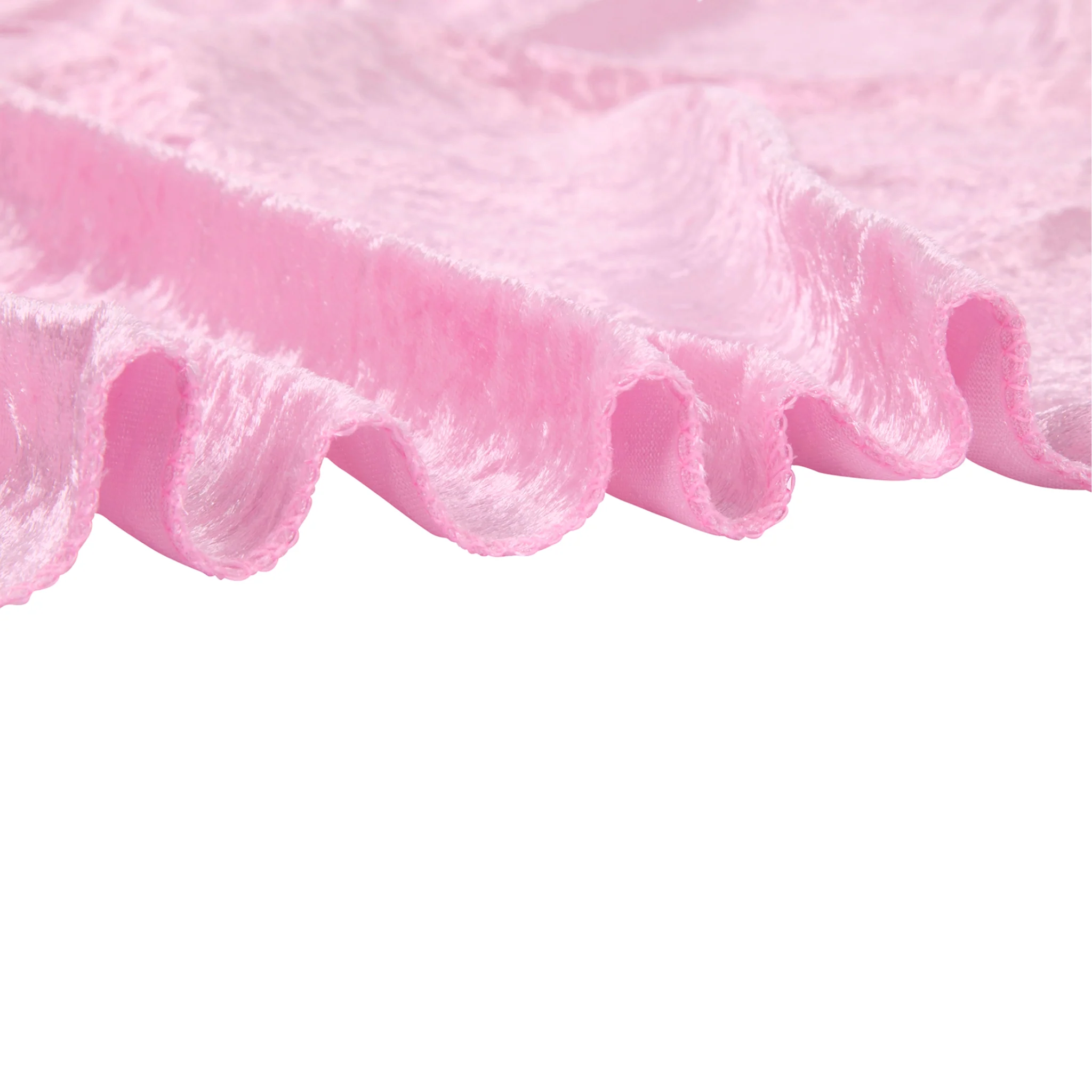Velvet 12ft H x 52" W Drape/Backdrop Curtain Panel - Pink - Image 4