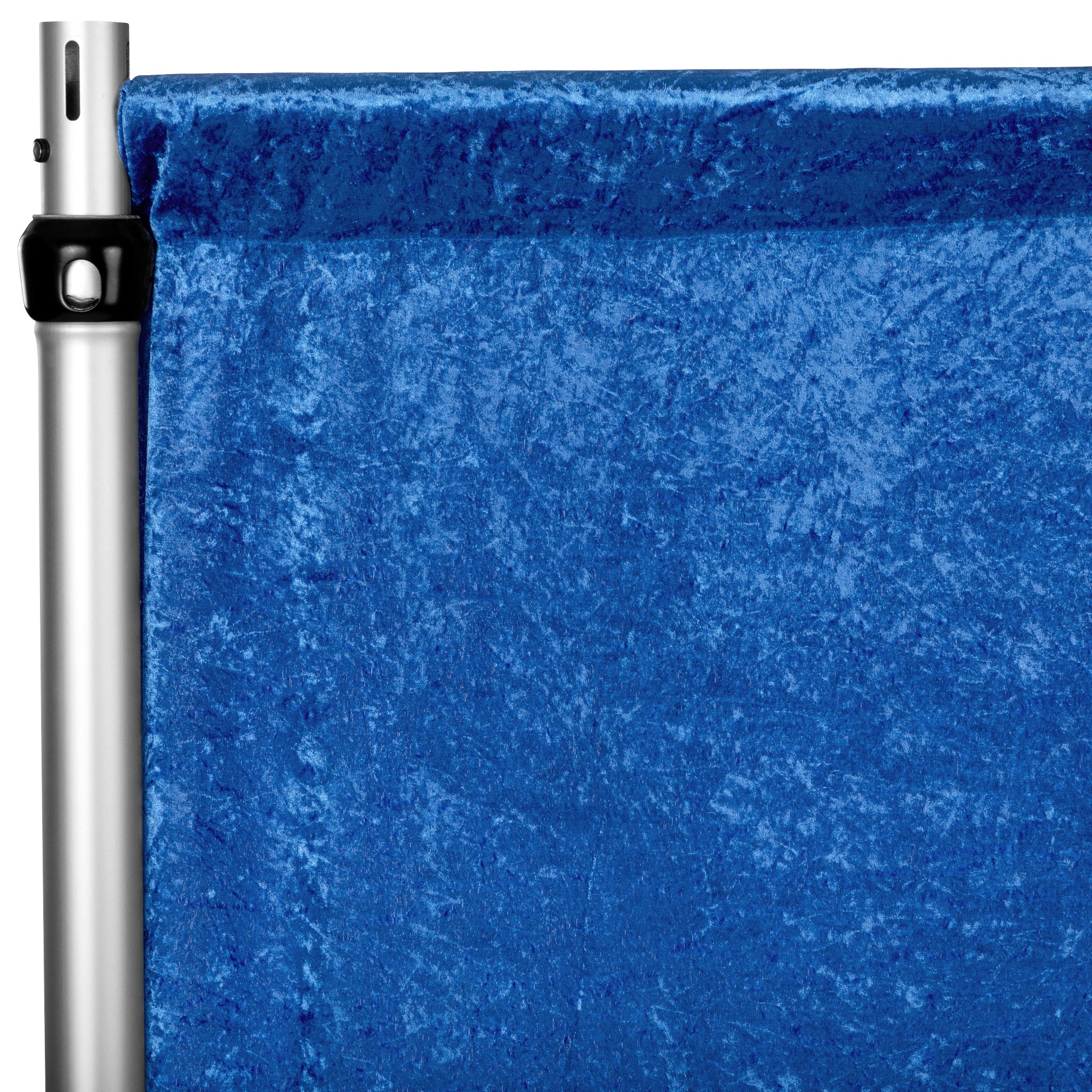 Velvet 12ft H x 118" W Drape/Backdrop Curtain Panel - Royal Blue - Image 2