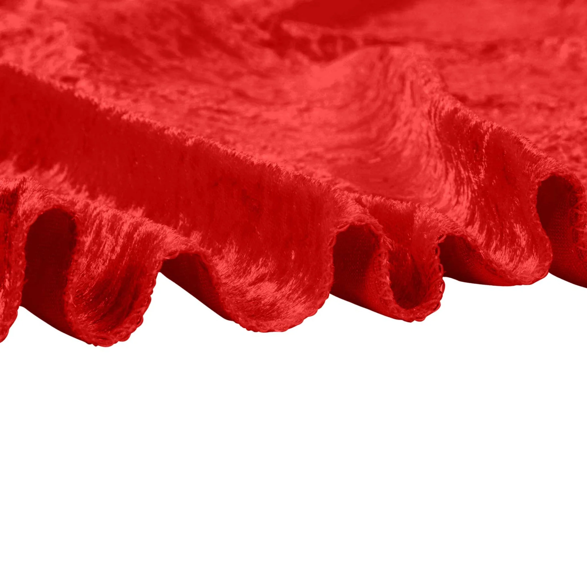 Velvet 12ft H x 52" W Drape/Backdrop Curtain Panel - Red - Image 4