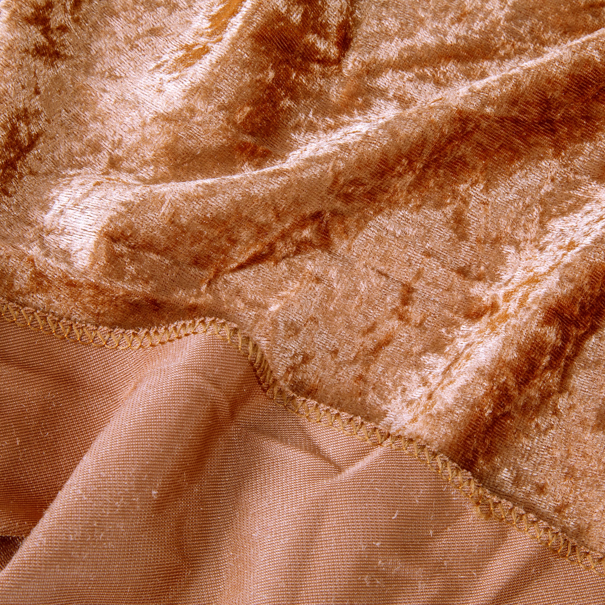 Velvet 12ft H x 52" W Drape/Backdrop Curtain Panel - Terracotta - Image 6