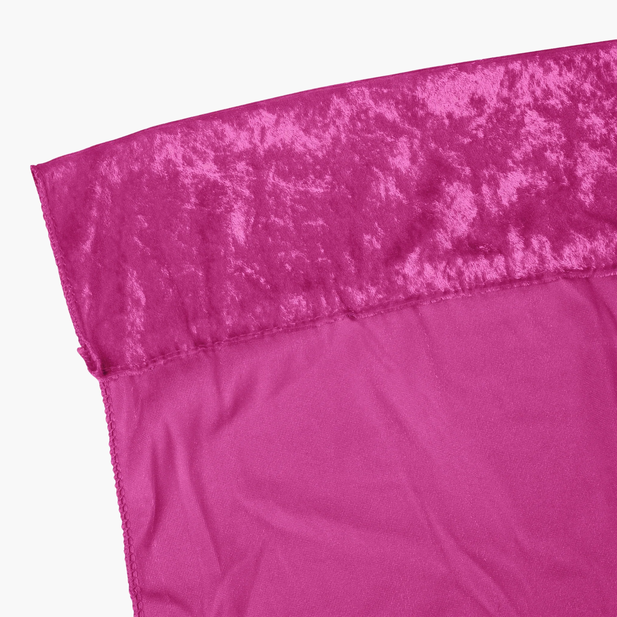 Velvet 14ft H x 52" W Drape/Backdrop Curtain Panel - Magenta - Image 3