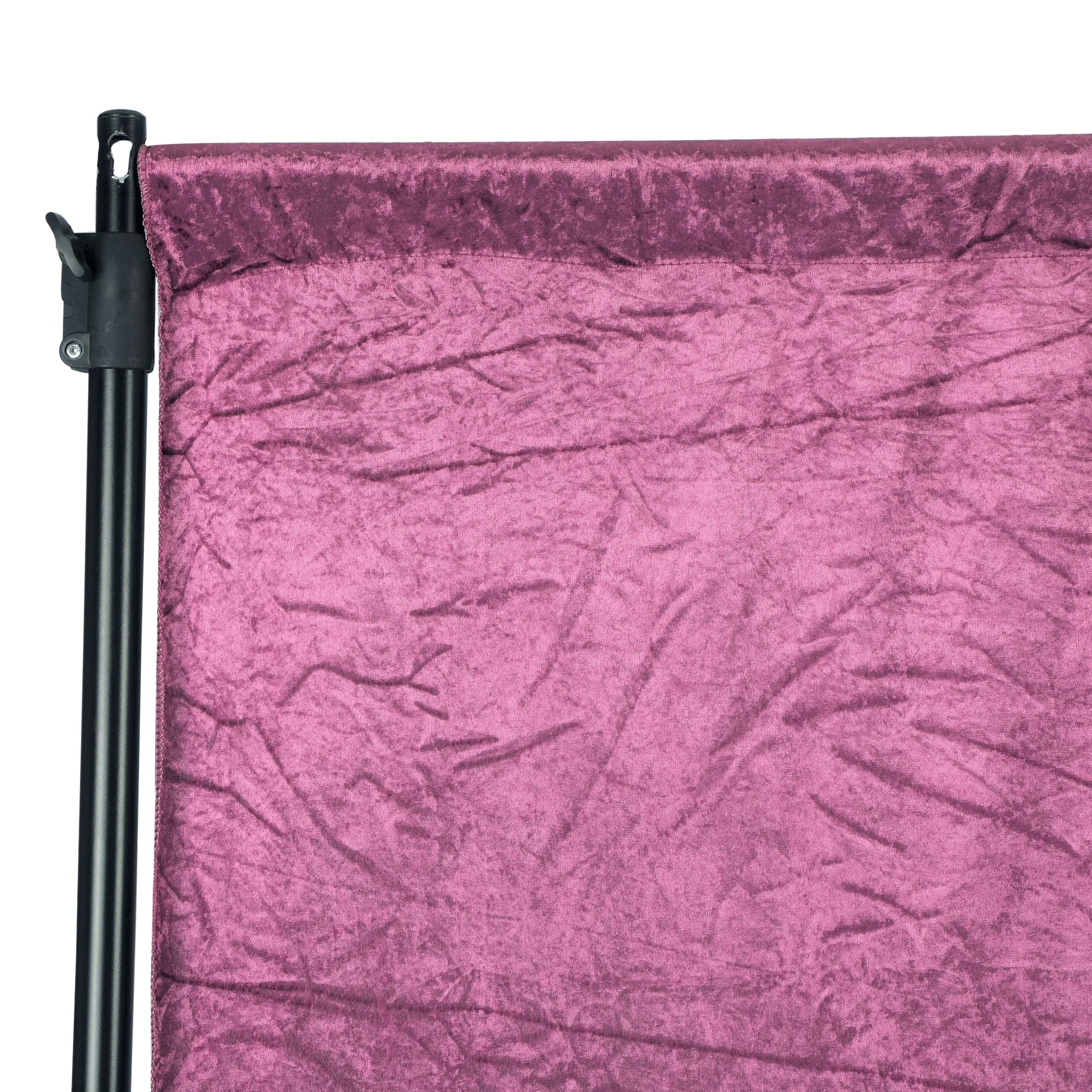 Velvet 16ft H x 52" W Drape/Backdrop Curtain Panel - Violet - Image 2