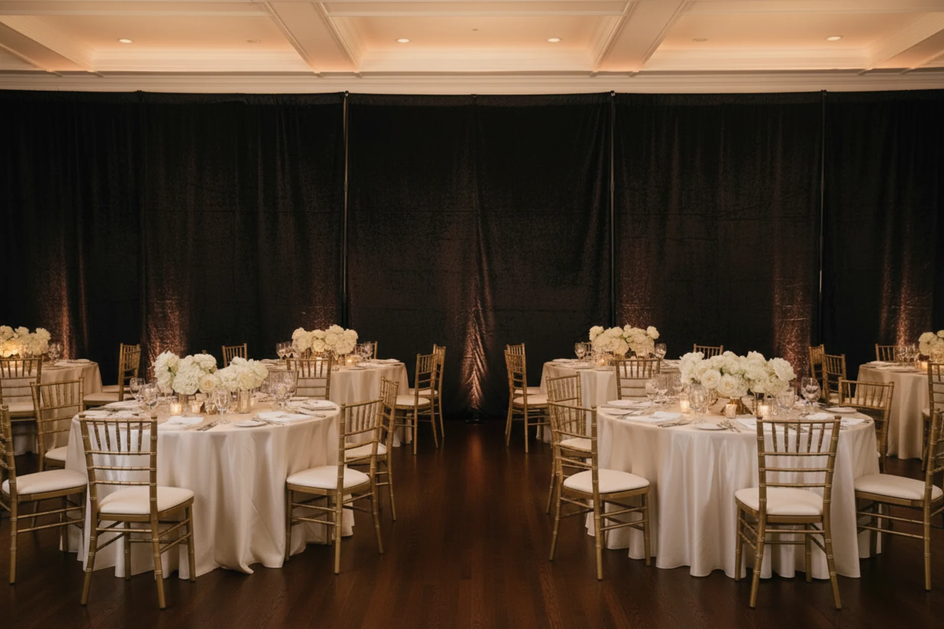 Velvet 20ft H x 52" W Drape/Backdrop Curtain Panel - Black - Image 4