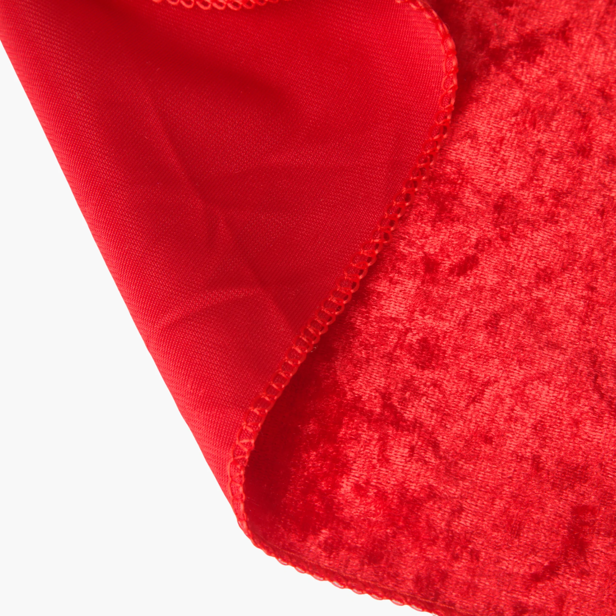 Velvet 20"x20" Linen Napkin - Red - Image 4