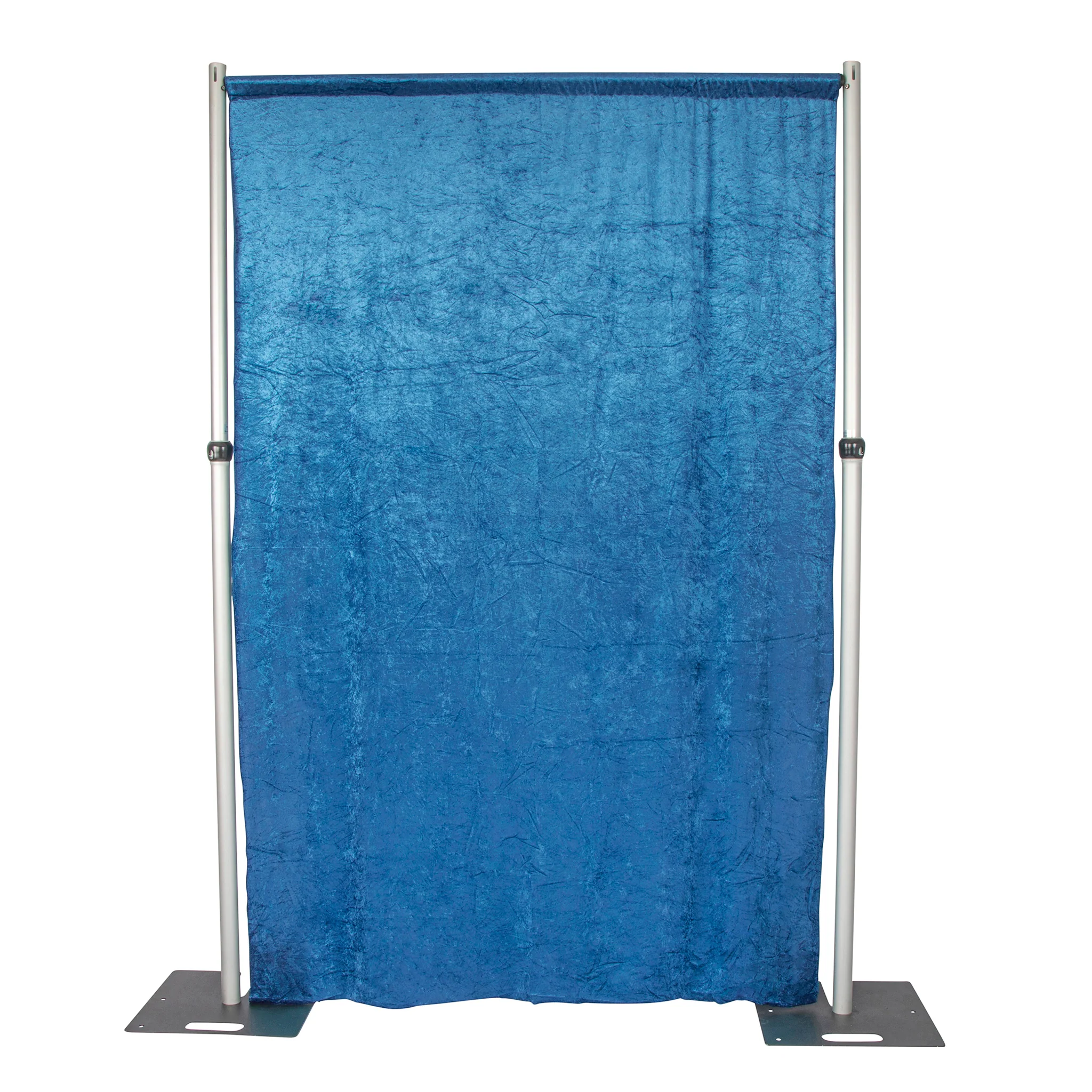 Velvet 8ft H x 52" W Drape/Backdrop Curtain Panel - Dark Teal - Image 4