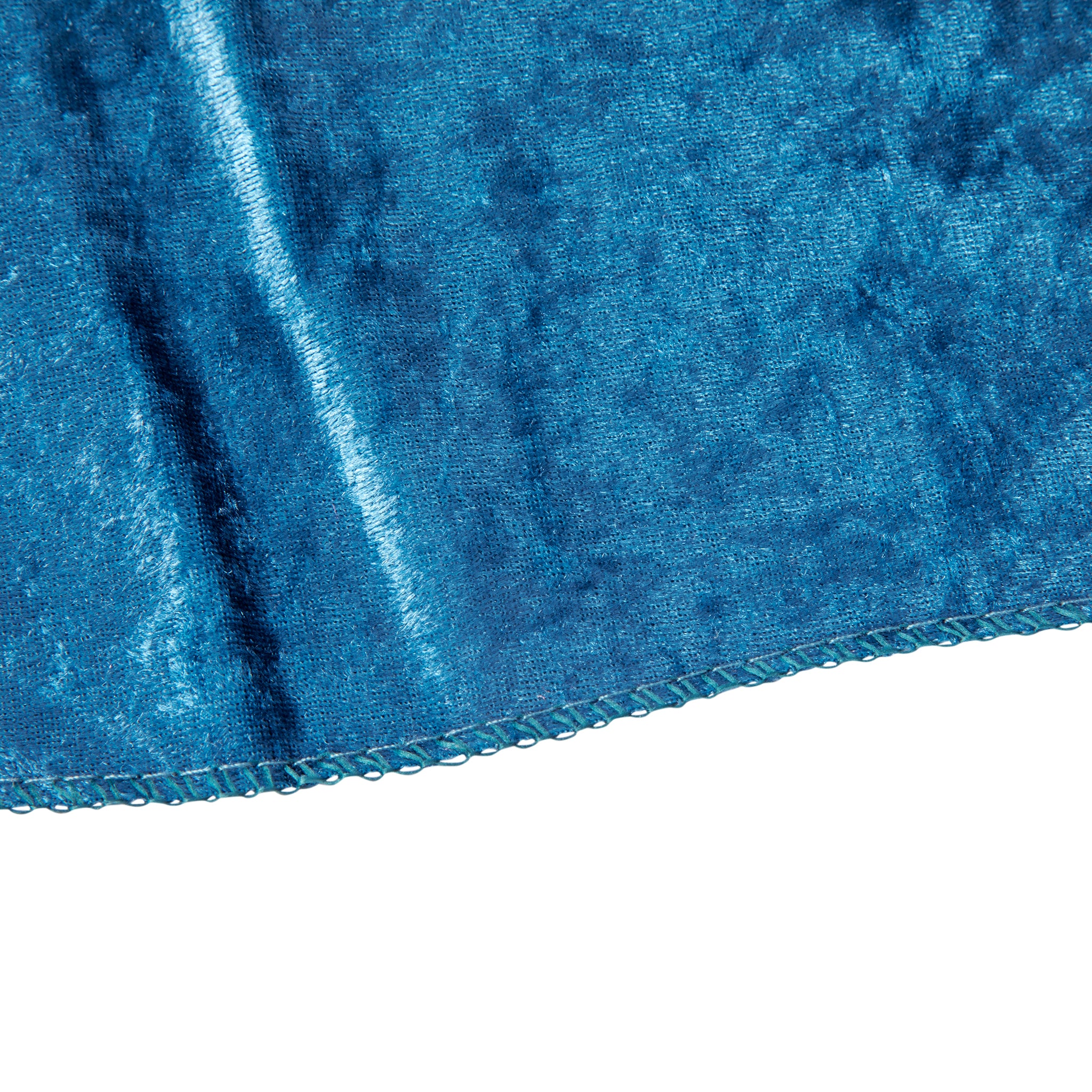 Velvet 8ft H x 52" W Drape/Backdrop Curtain Panel - Dark Teal - Image 6