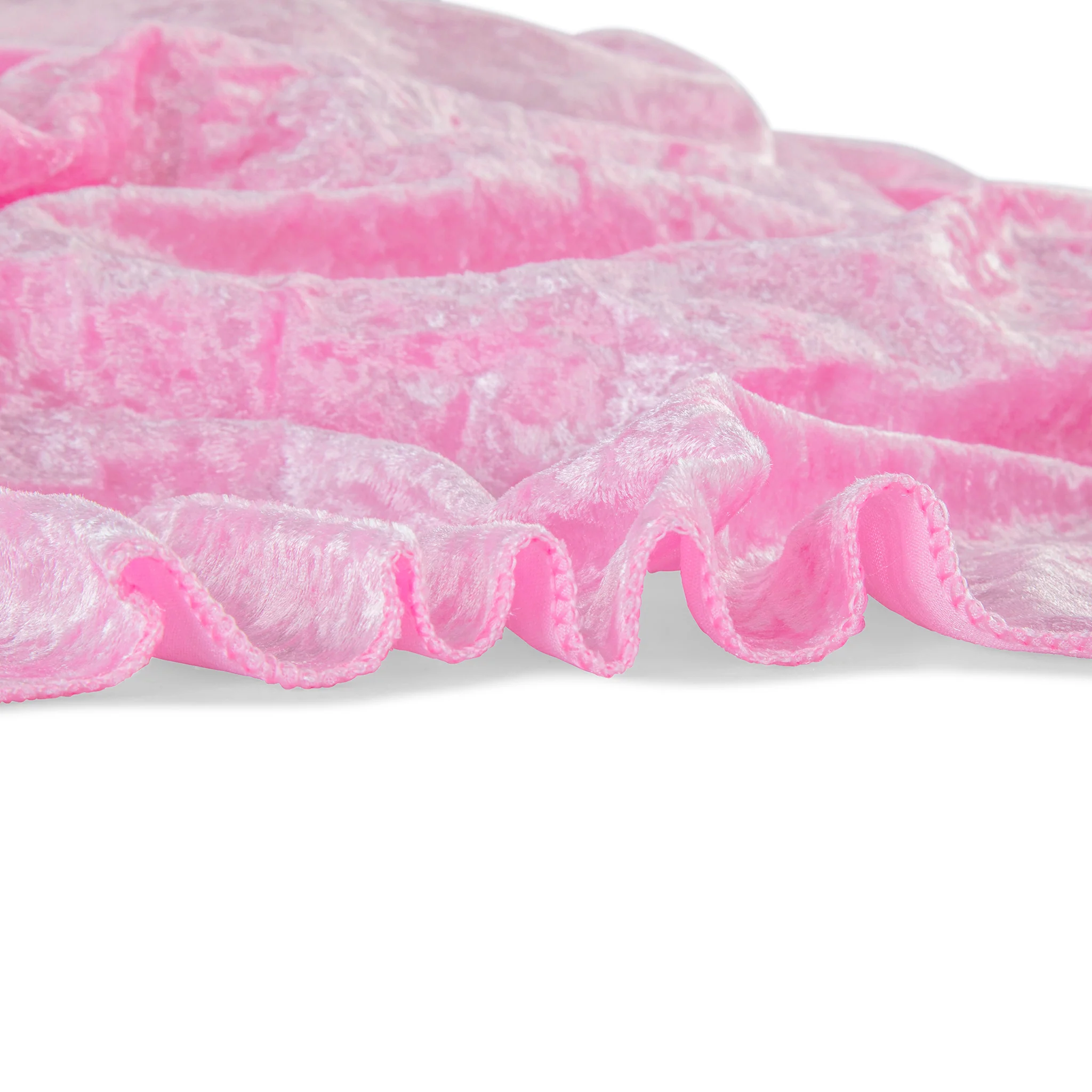 Velvet 90"x132" Rectangular Tablecloth - Pink - Image 7