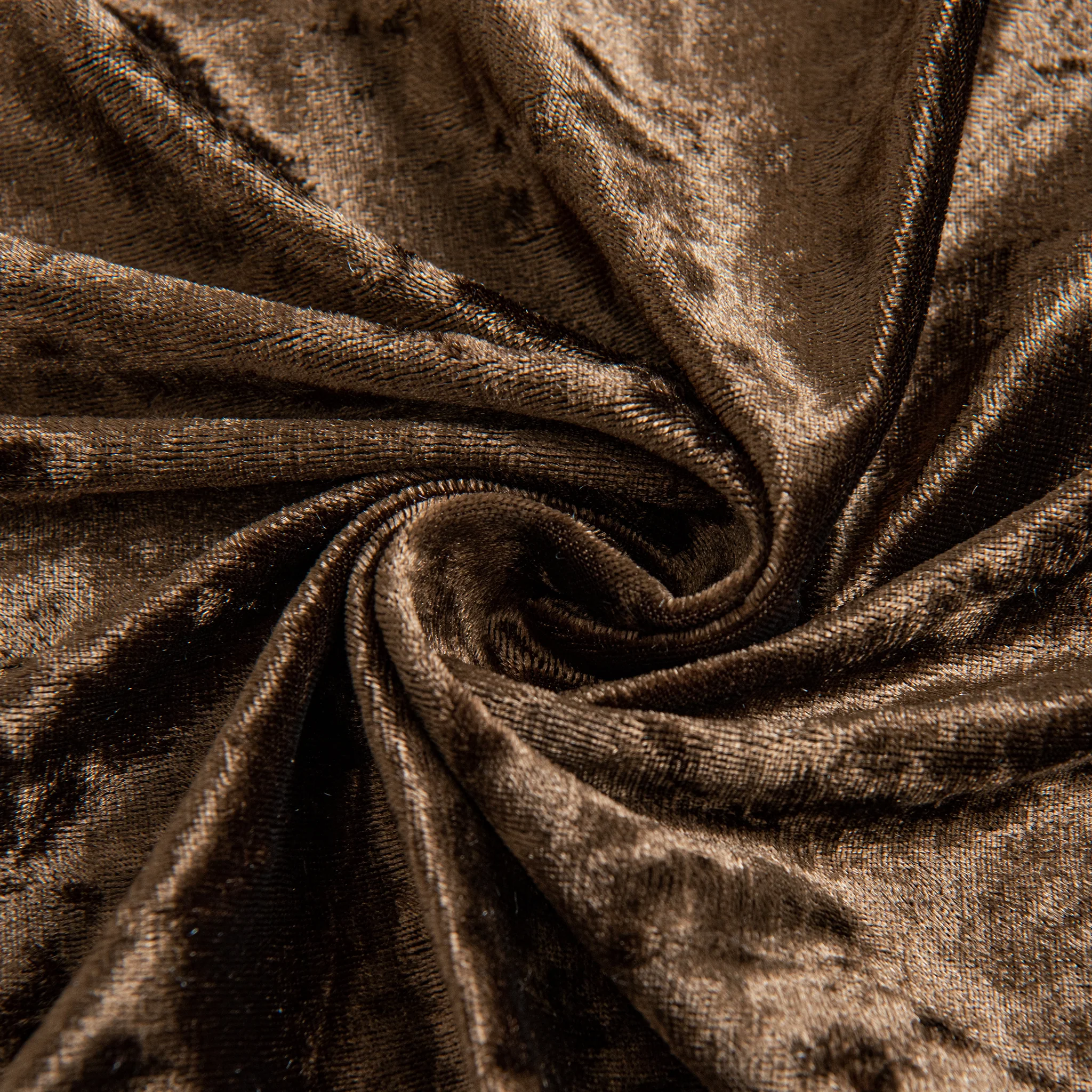 Velvet 90"x132" Rectangular Tablecloth - Chocolate - Image 2