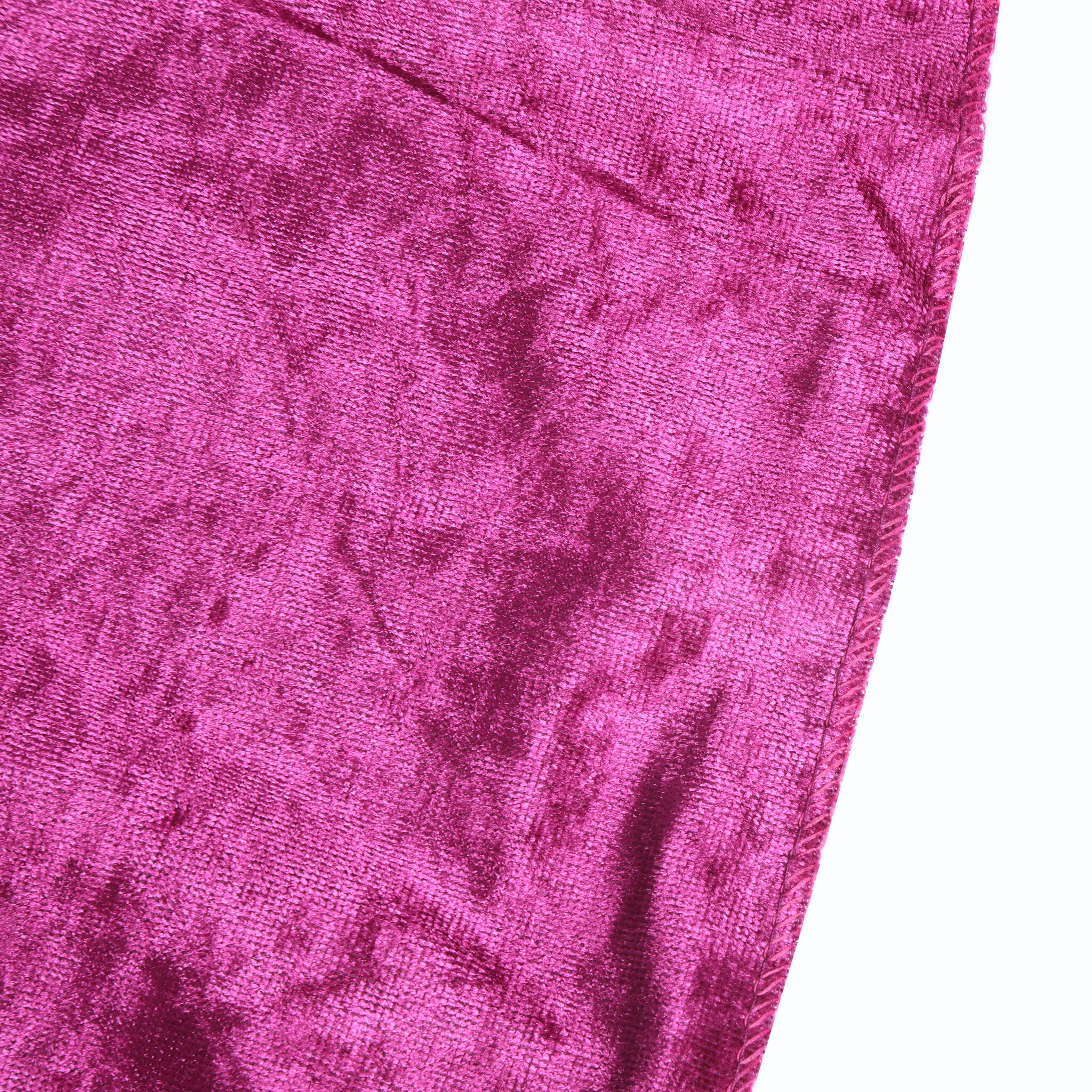 Velvet 90"x132" Rectangular Tablecloth - Magenta - Image 4