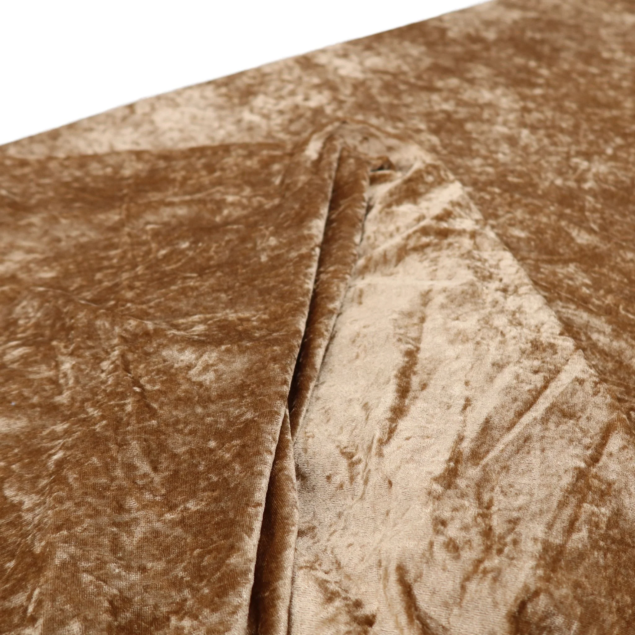 Velvet 90"x132" Rectangular Tablecloth - Mocha Brown - Image 4