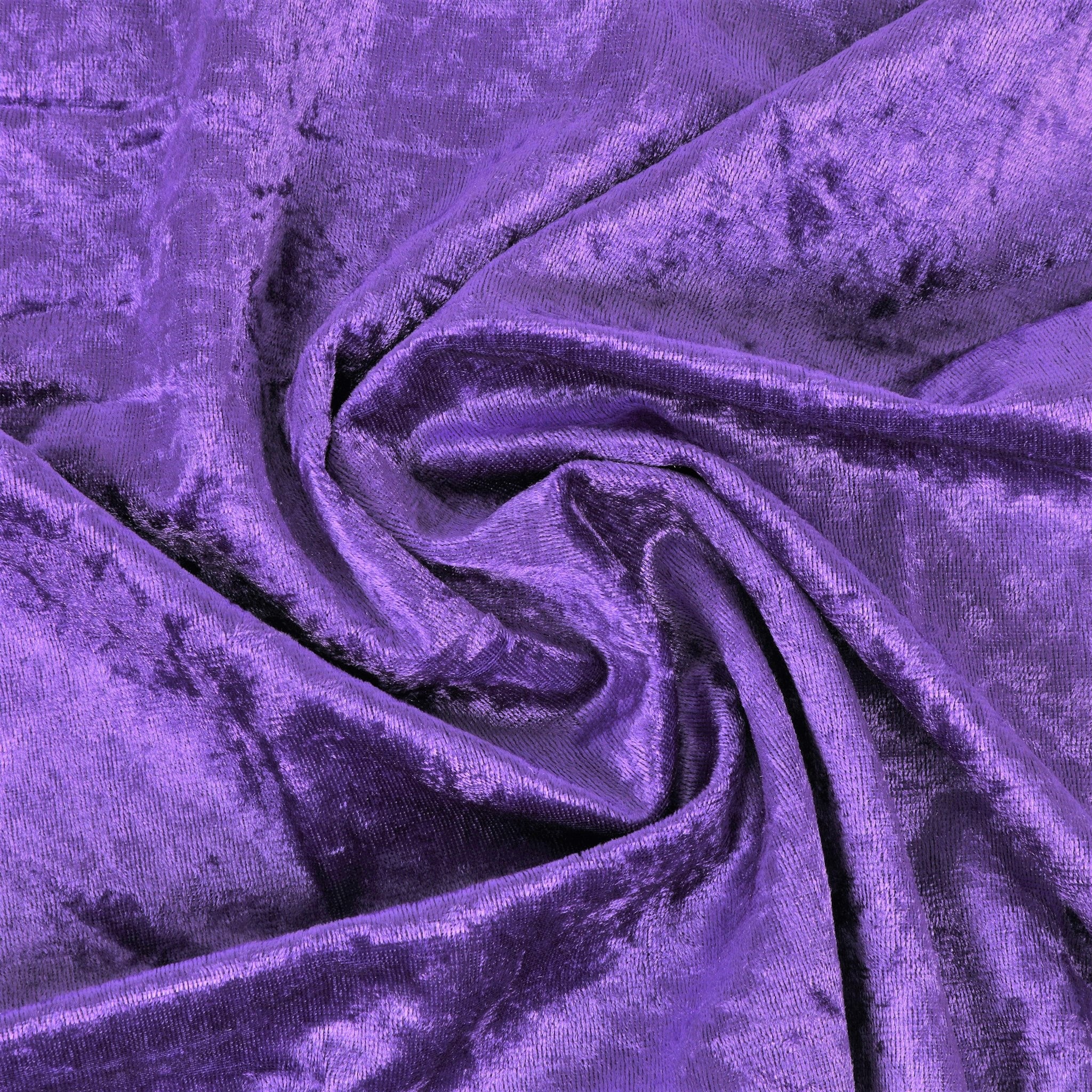 Velvet 90"x132" Rectangular Tablecloth - Purple - Image 6