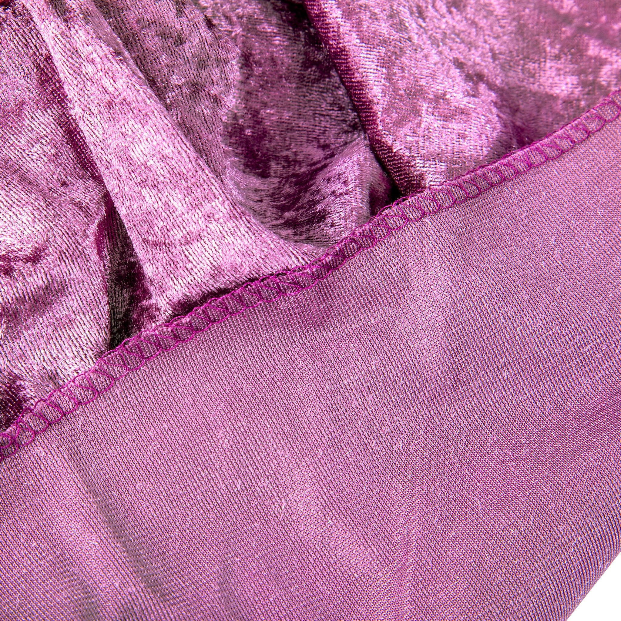 Velvet 90"x132" Rectangular Tablecloth - Violet - Image 6